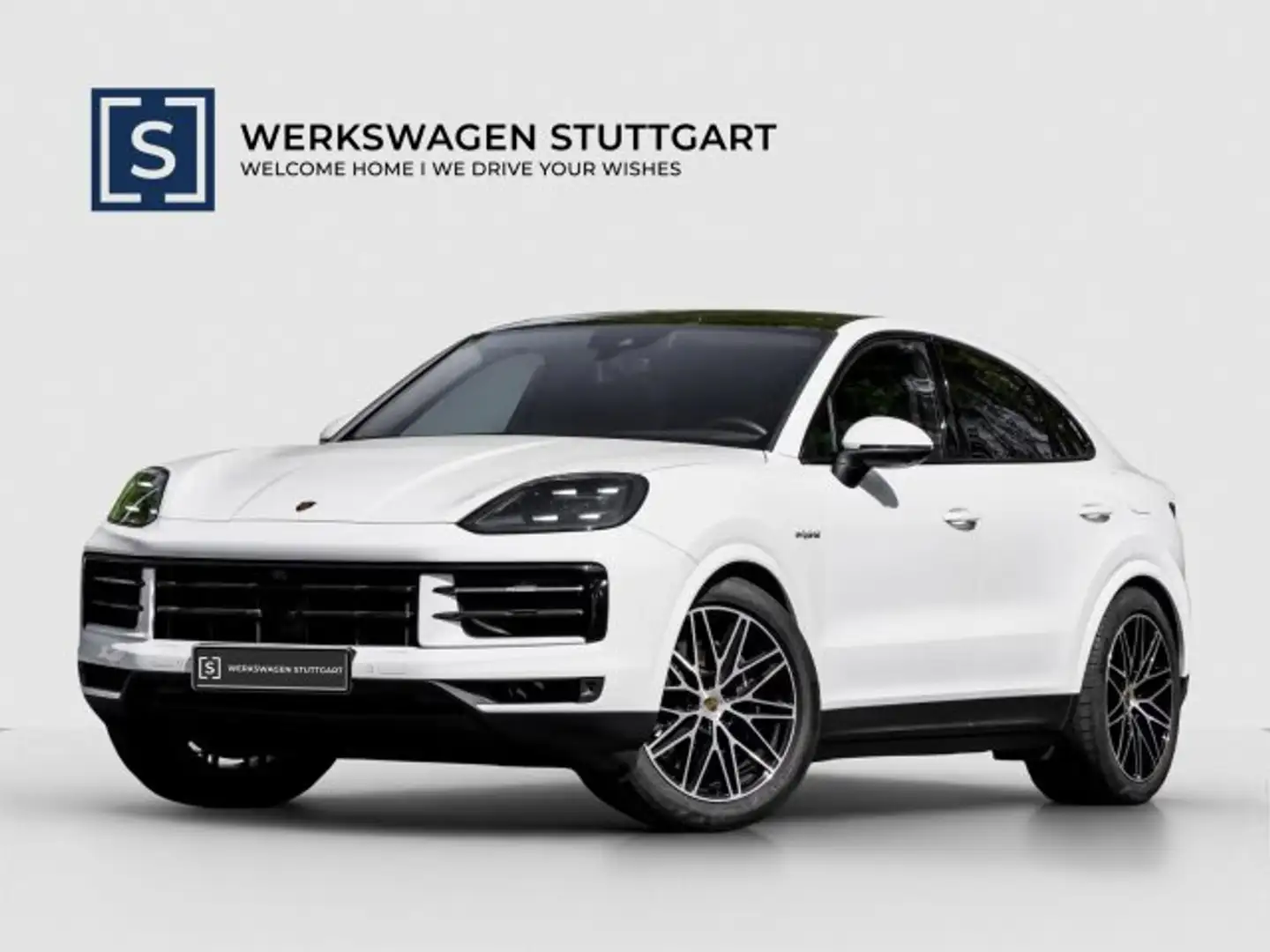Porsche Cayenne Coupe E-Hybrid Ganzleder NEUE MODELL Navi/Pano.-Dach/Keyless-Start/Klima/LED/Sportpaket/Sound-System BOSE/eSitz./Allrad Weiß - 1