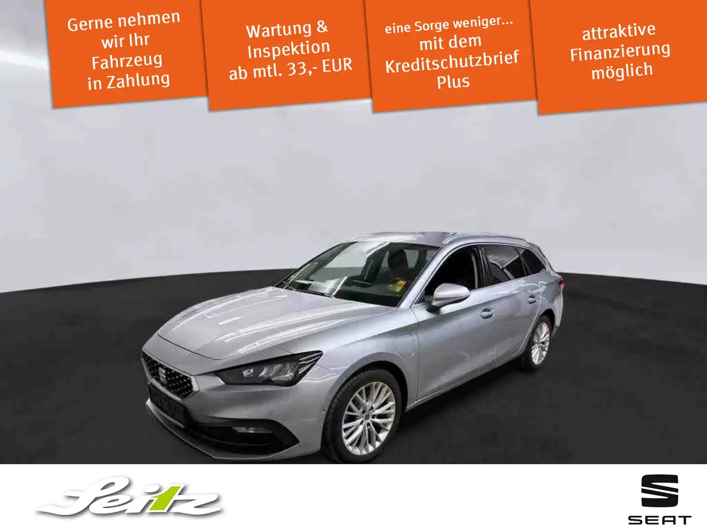 SEAT Leon Sportstourer 1.4 TSI e-Hybrid Xcellence *AHK*NAVI* Silber - 1