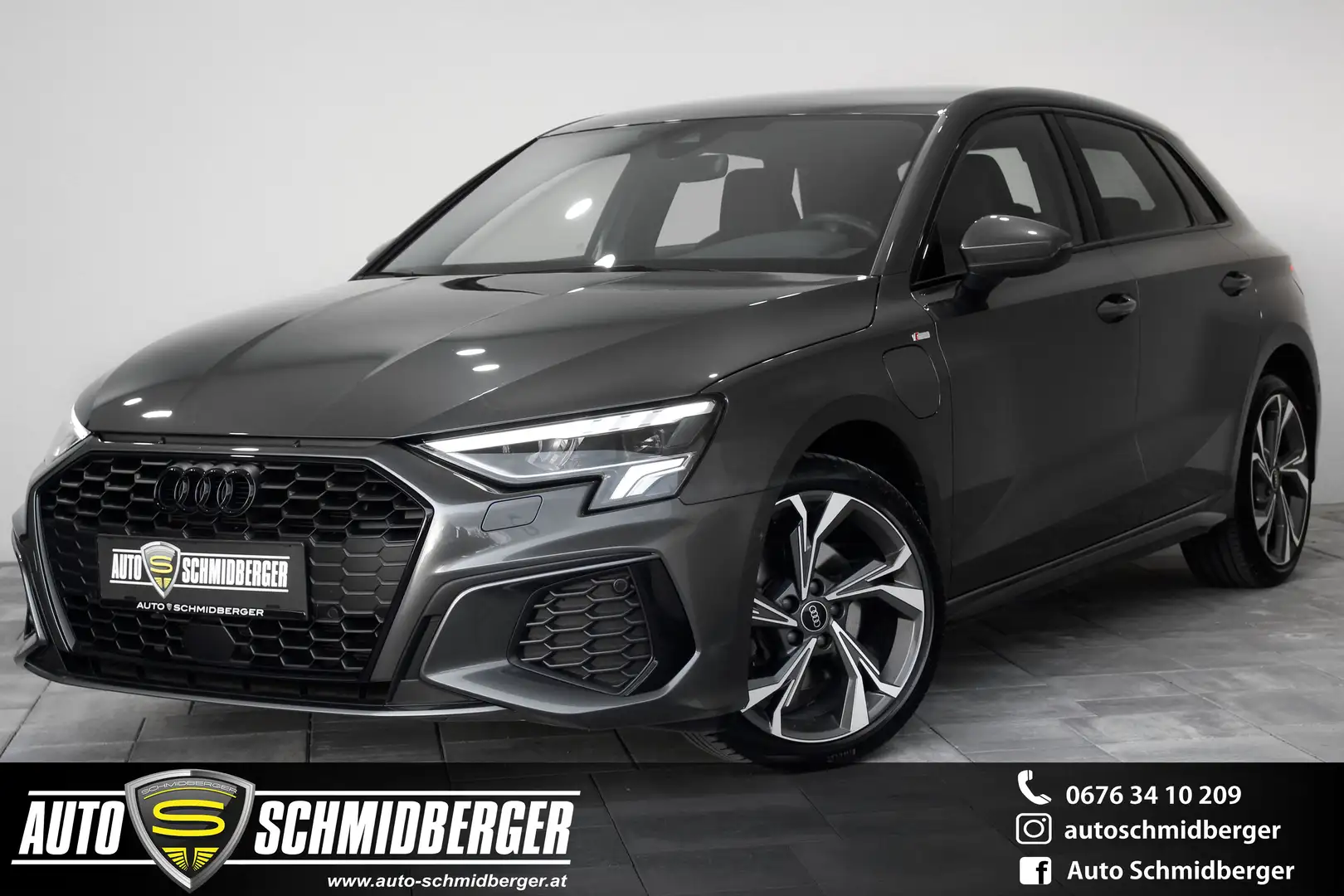 Audi A3 40 TFSIe S LINE*BLACK-LINE*VOLL-LED*AHK-VORB.* Grigio - 1
