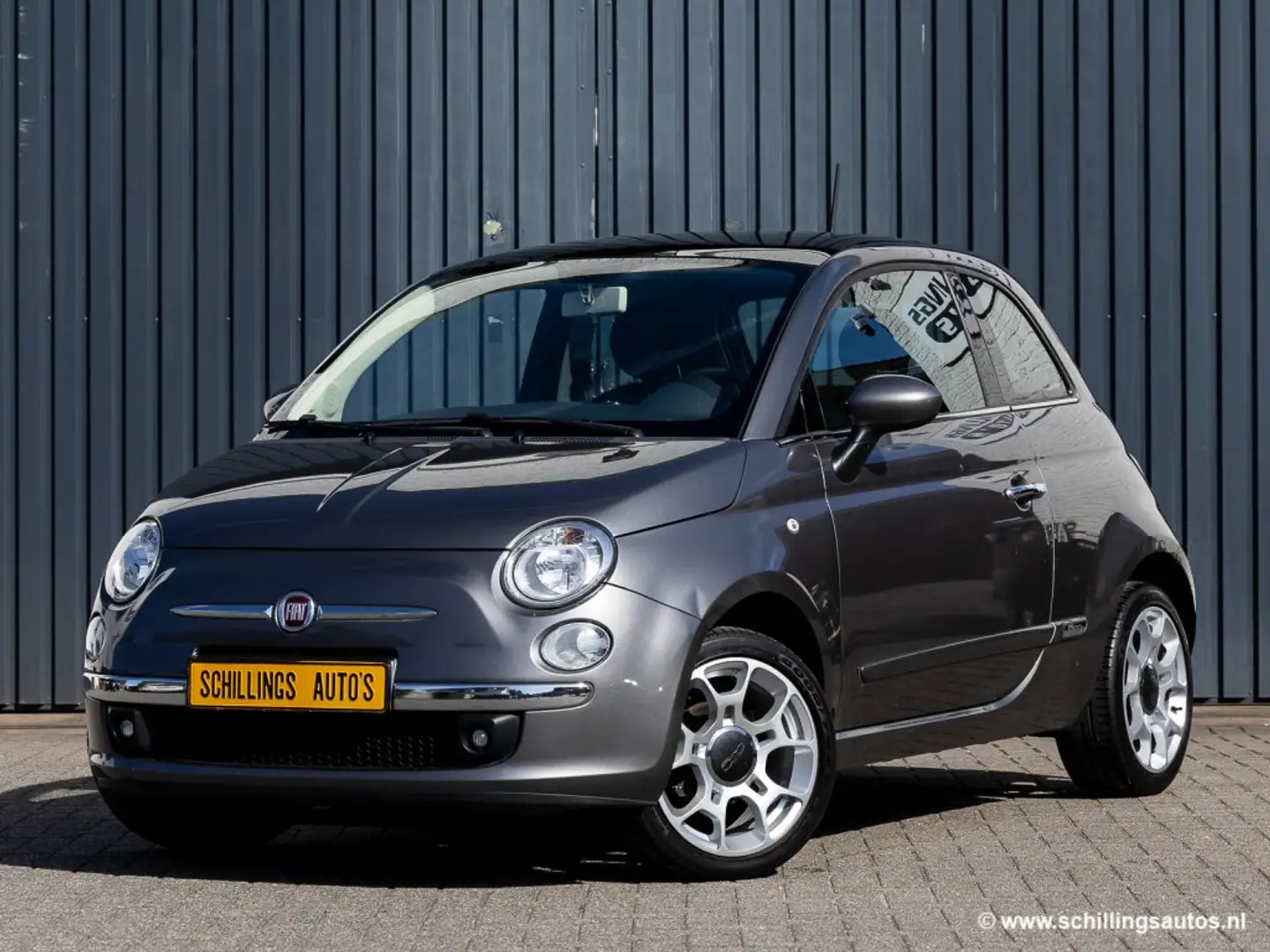 Fiat 500 1.2 Panoramadak Airco-Ecc 63.000km! Gris - 1