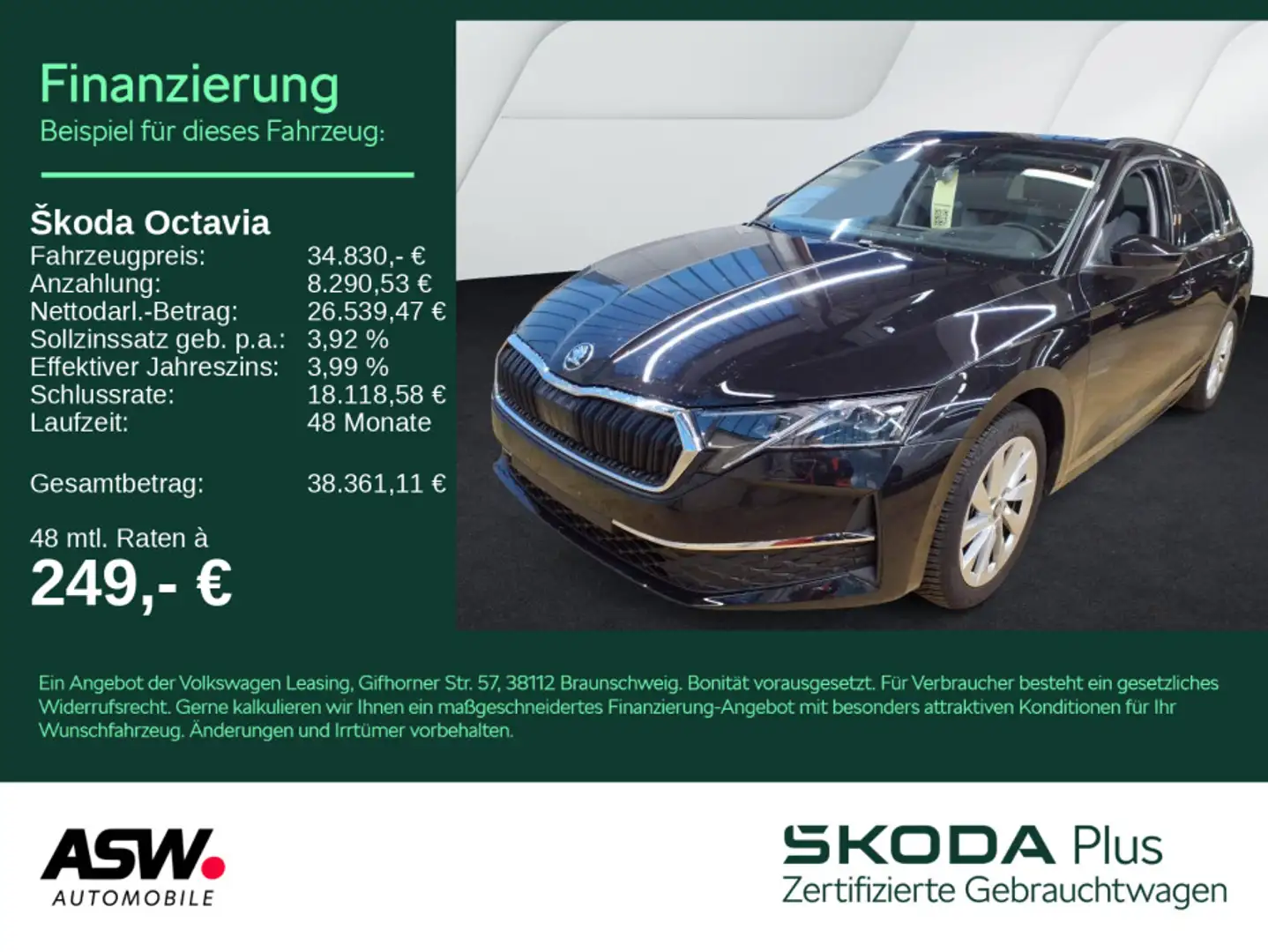 Skoda Octavia Combi Selection 1.5TSI e-Tec DSG HUD AHK Noir - 1