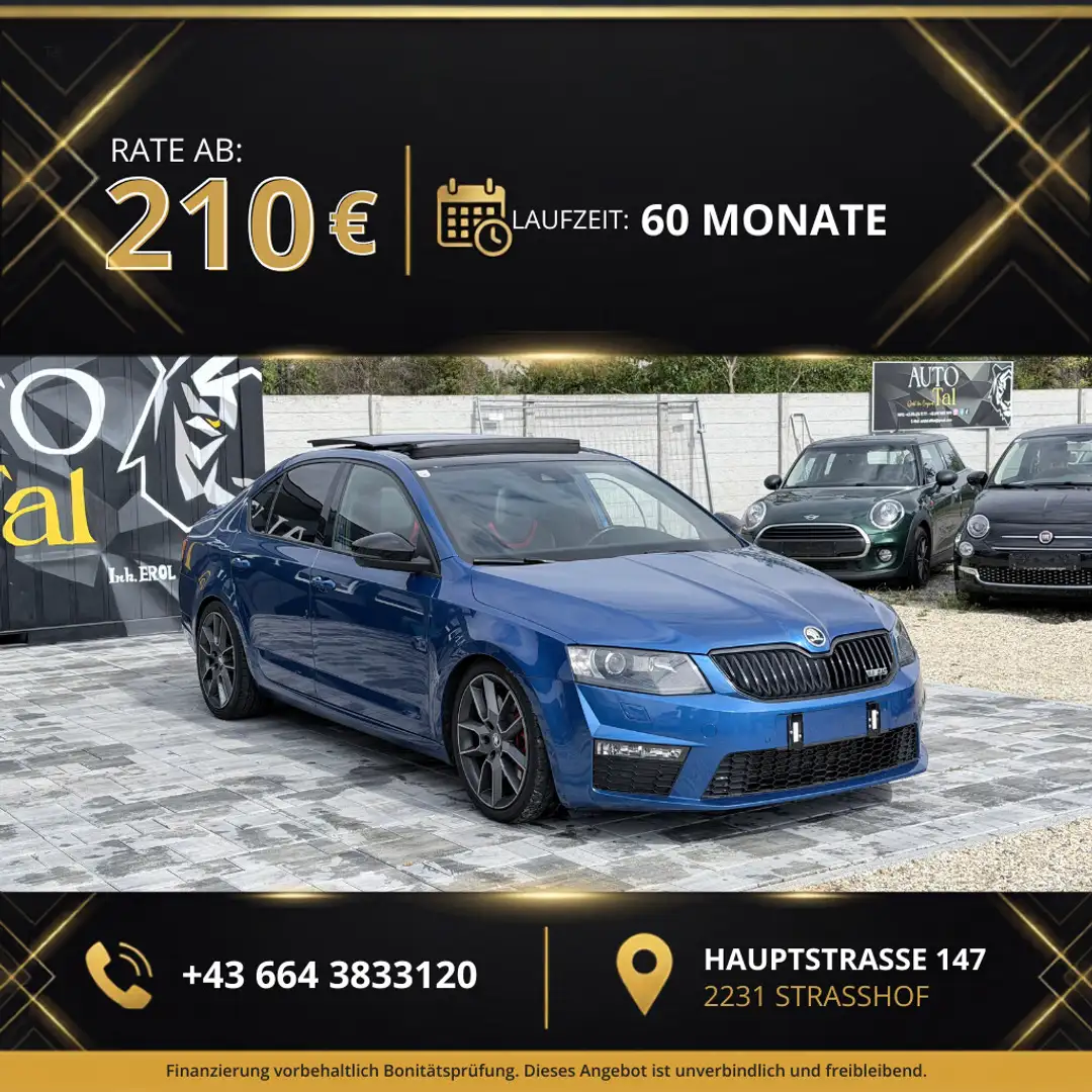 Skoda Octavia vRS 2,0 TDI DSG *Pano*Canton*vRS Blau - 1