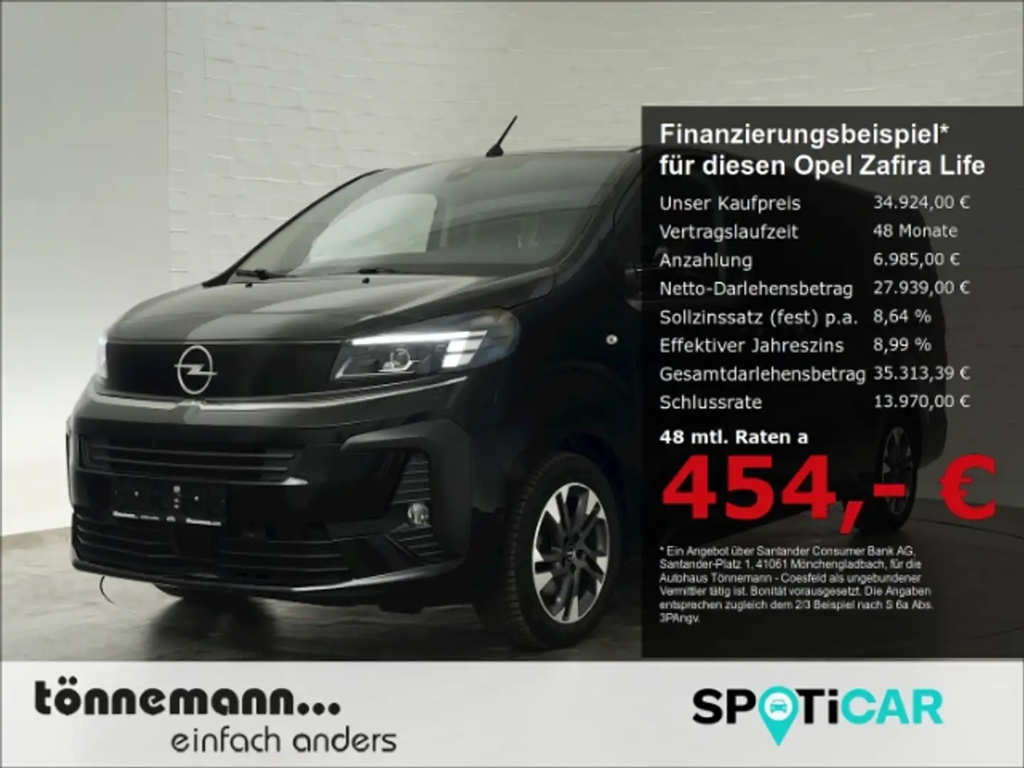 Opel Zafira Life FACELIFT EDITION XL CDTI AT 9-SITZER+NAVI+SITZHEIZ Schwarz - 1