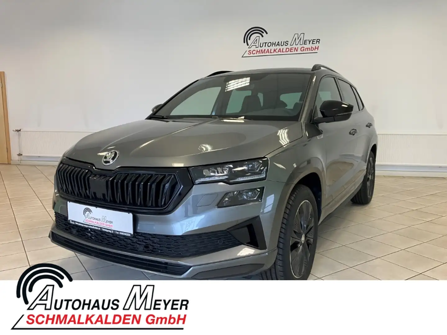 Skoda Karoq 2.0 TDI 4x4 DSG Sportline +AHK+Assistenz+elektr.He Grau - 1