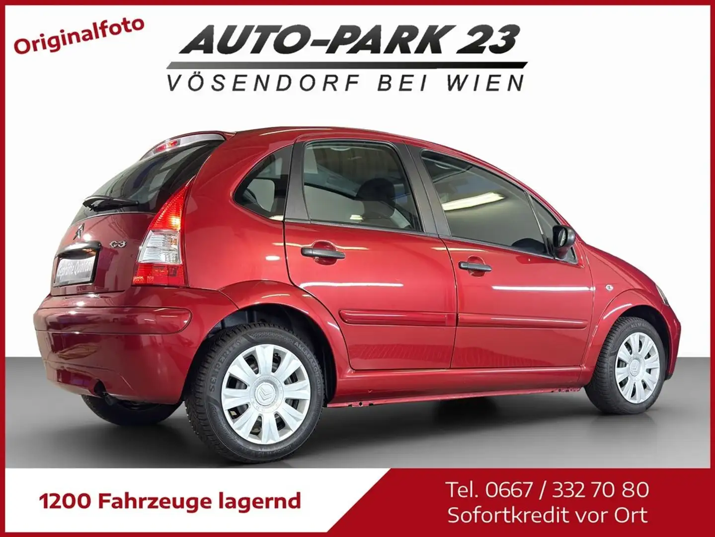 Citroen C3 1,4 **AUTOMATIC*NEUES-PICKERL*MOD2010 Rot - 2