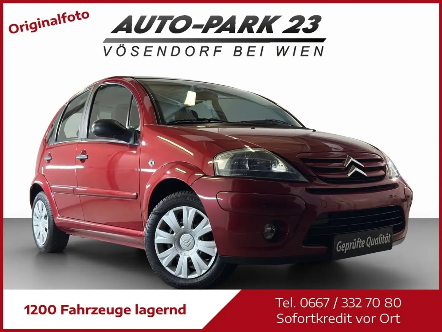 Citroen C3 1,4 **AUTOMATIC*NEUES-PICKERL*MOD2010 Rot - 1