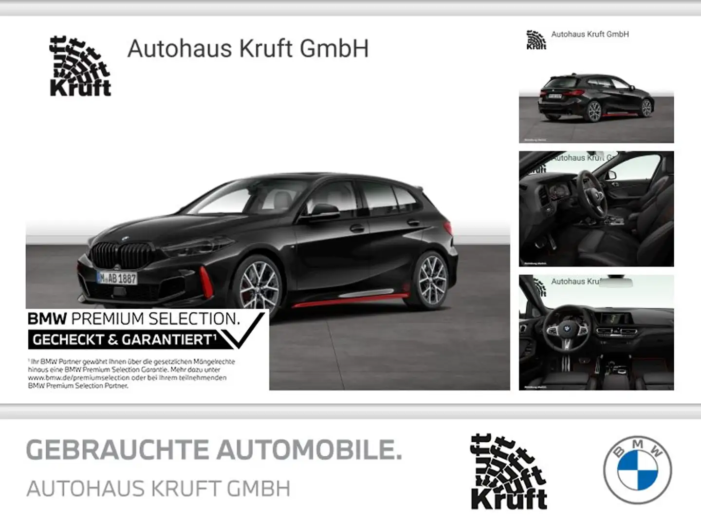 BMW 128 ti PANO+HUD+KAMERA+E SITZ+LED Noir - 1
