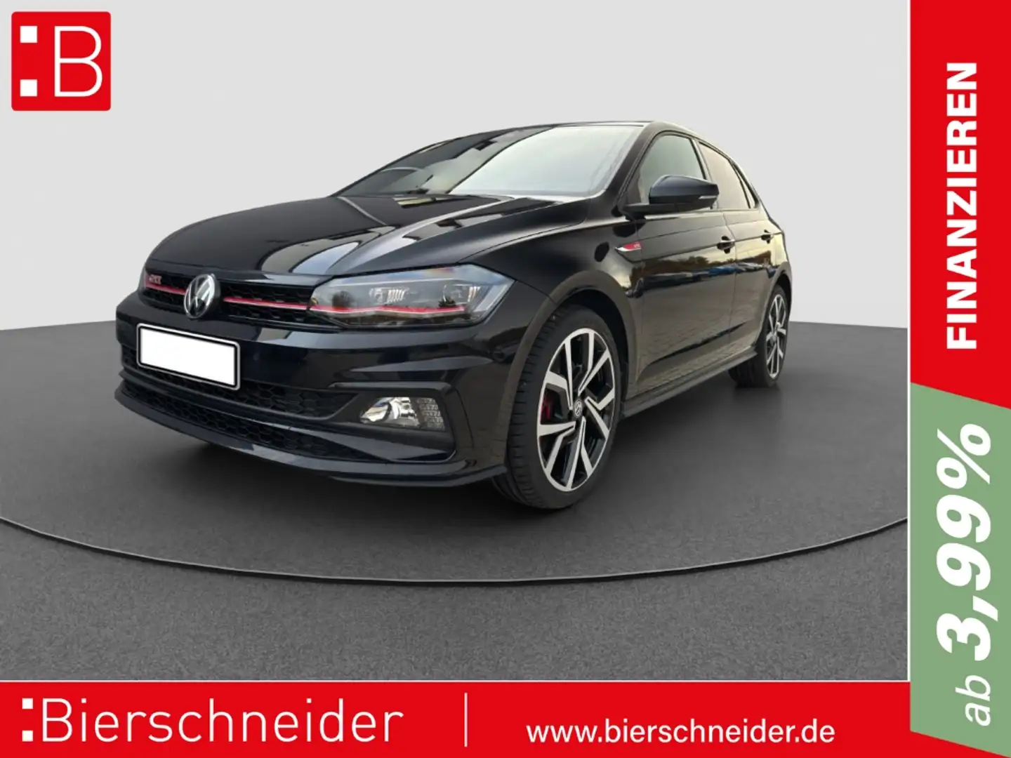 Volkswagen Polo GTI 2.0 TSI DSG AB 179EUR NAVI VC REAR VIEW SHZ LED Noir - 1