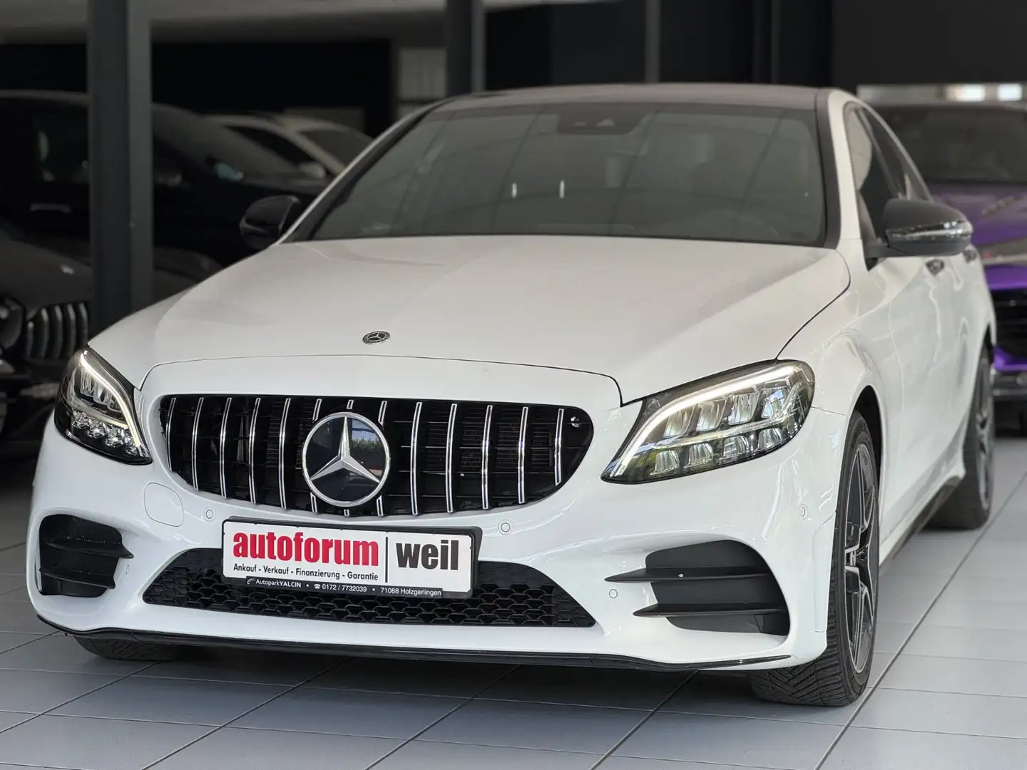 Mercedes-Benz C 180 CGI *AMG-LINE*NIGHT*DIGI-C*AMBI*R-CAM*ACC* Weiß - 1