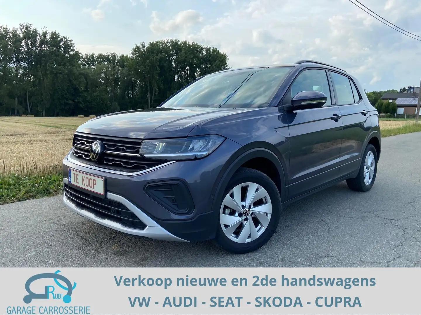 Volkswagen T-Cross T-Cross 1.0 TSI DSG Life*LED*Camera*Navi via APP* Gris - 1