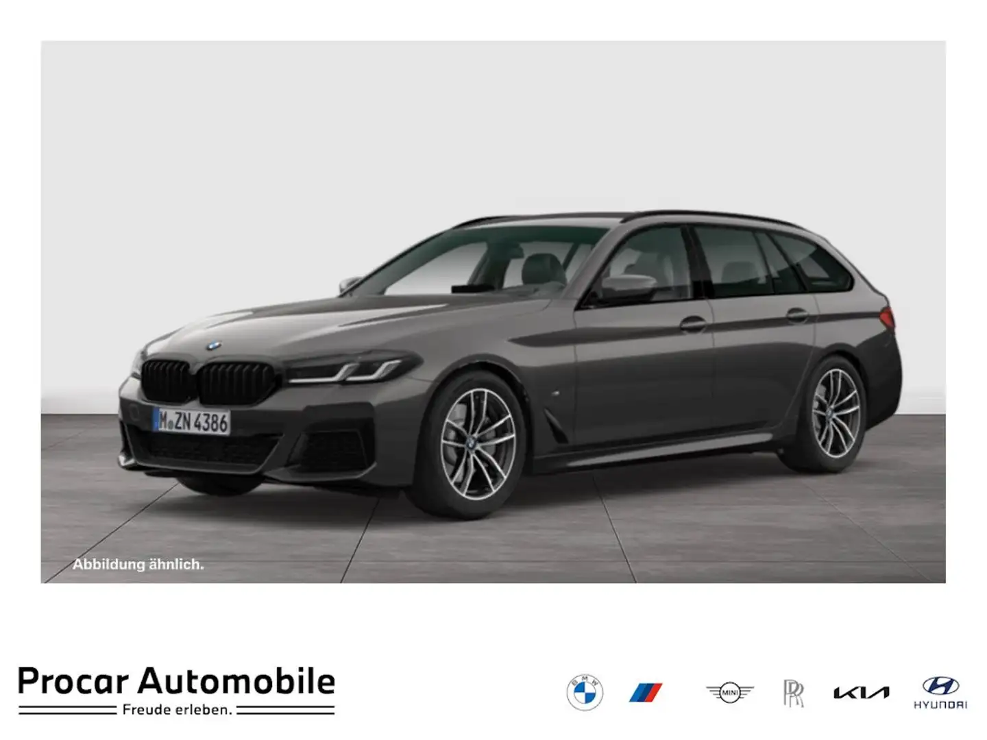 BMW 520 d M-Sport Aut Nav HuD LED AHK Drive+Park Grigio - 1