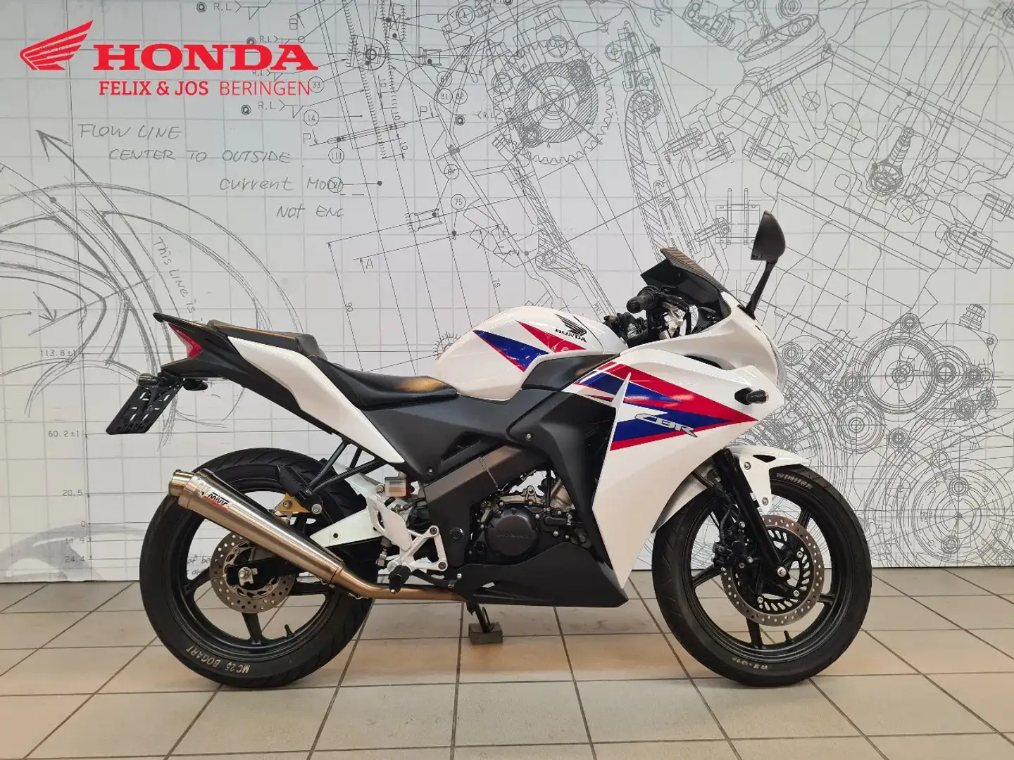 Honda CBR 125 CBR125R Blanco - 1