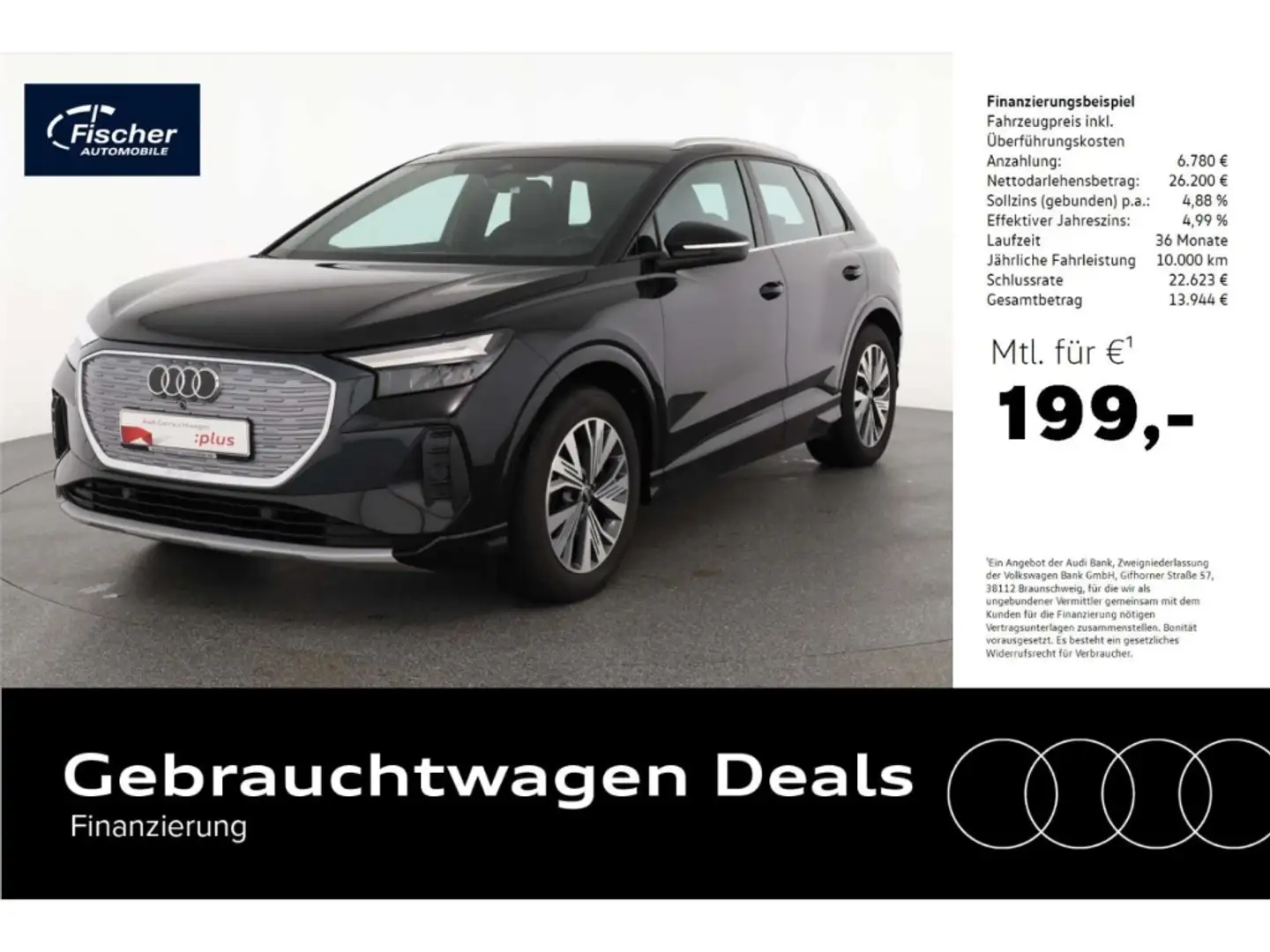 Audi Q4 e-tron 40 Schwarz - 1