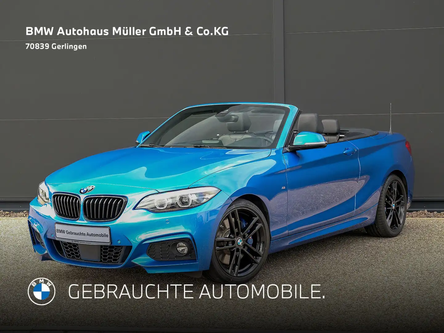 BMW 220 iA Cabrio M-Sportpaket Navi HiFi Komfort LED Azul - 2