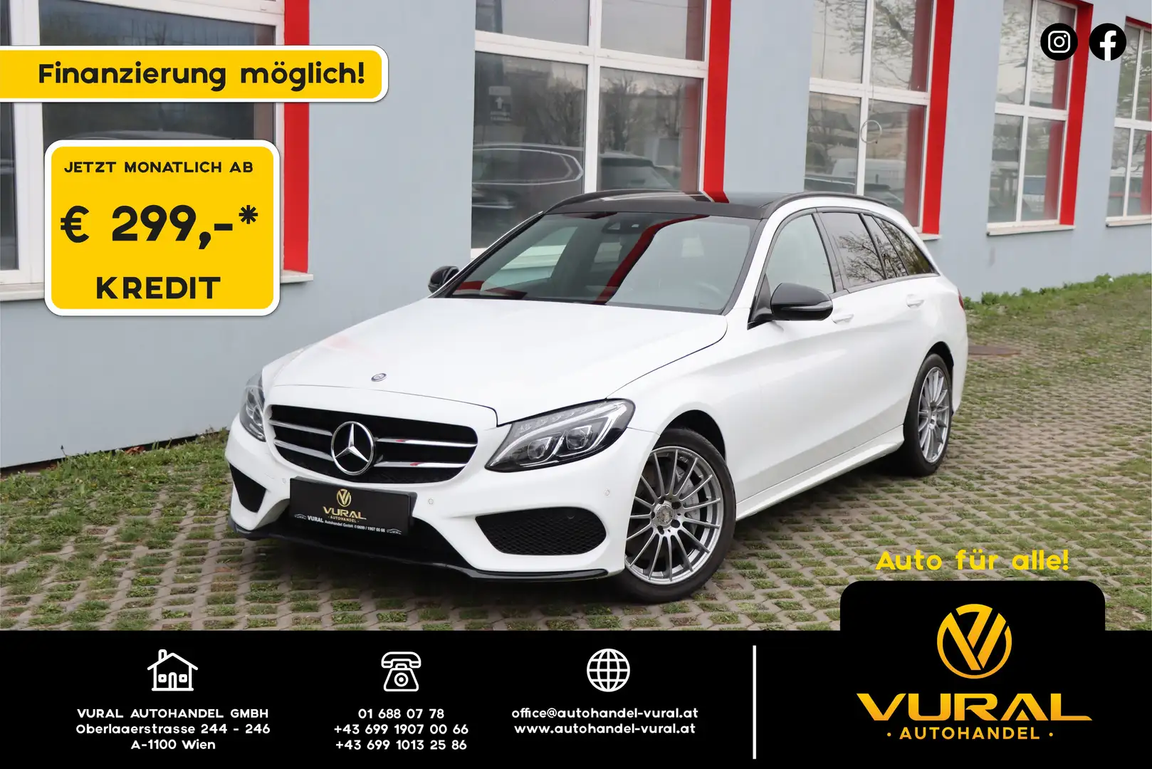 Mercedes-Benz C 250 C 250 T BlueTec d 4Matic AMG LINE | PANO | RFK|LED Weiß - 1