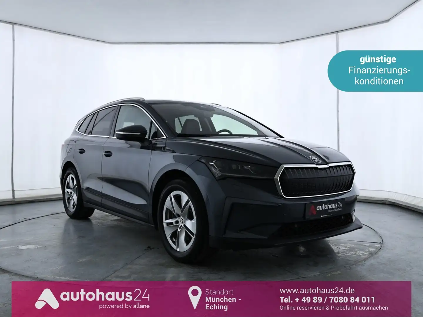 Skoda Enyaq iV 80 Lounge 82 kWh Wärmepumpe|LED|Karmara Grau - 1