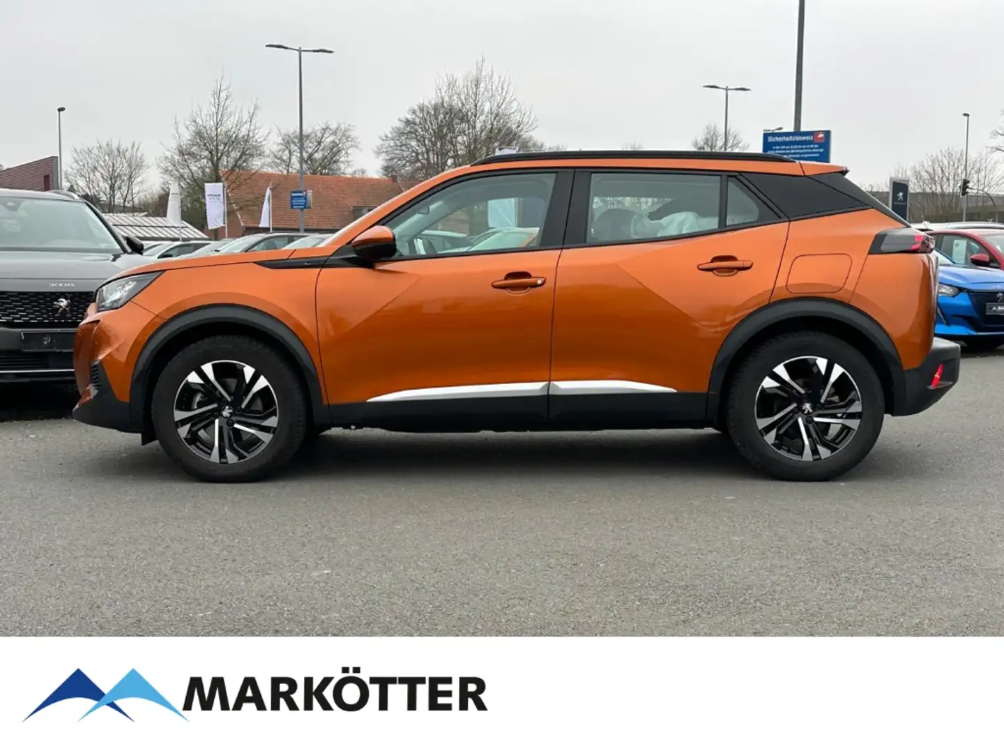 Peugeot 2008 e-2008 Allure Elektro 136 CAM/NAVI/DAB Orange - 2