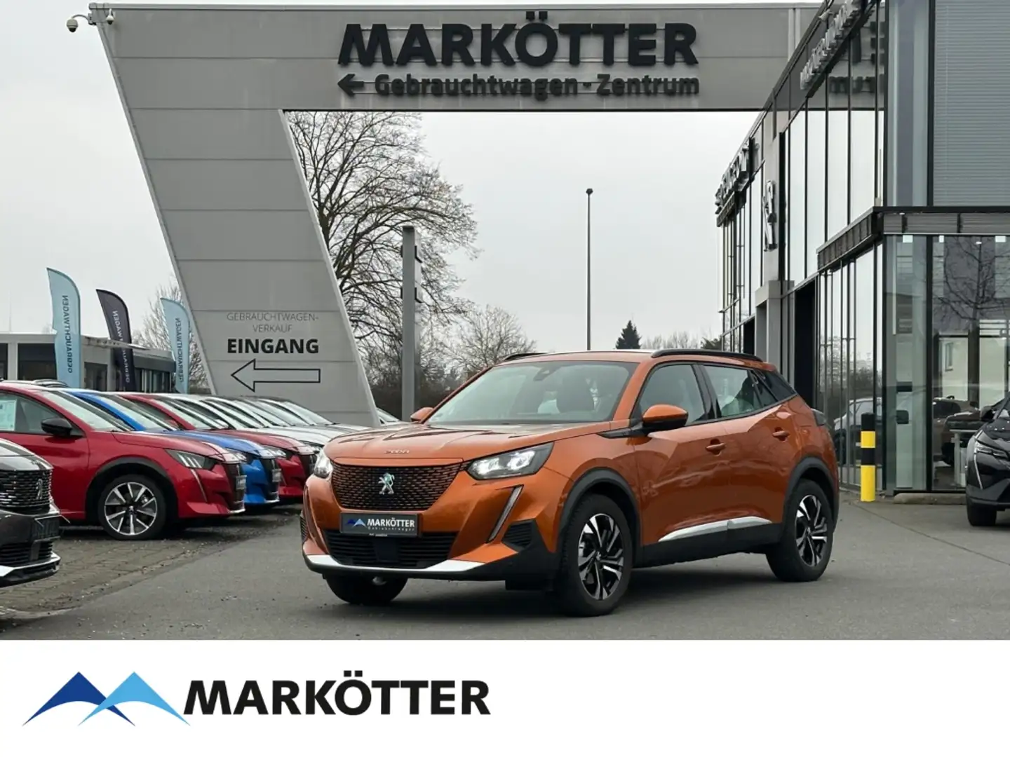 Peugeot 2008 e-2008 Allure Elektro 136 CAM/NAVI/DAB Orange - 1