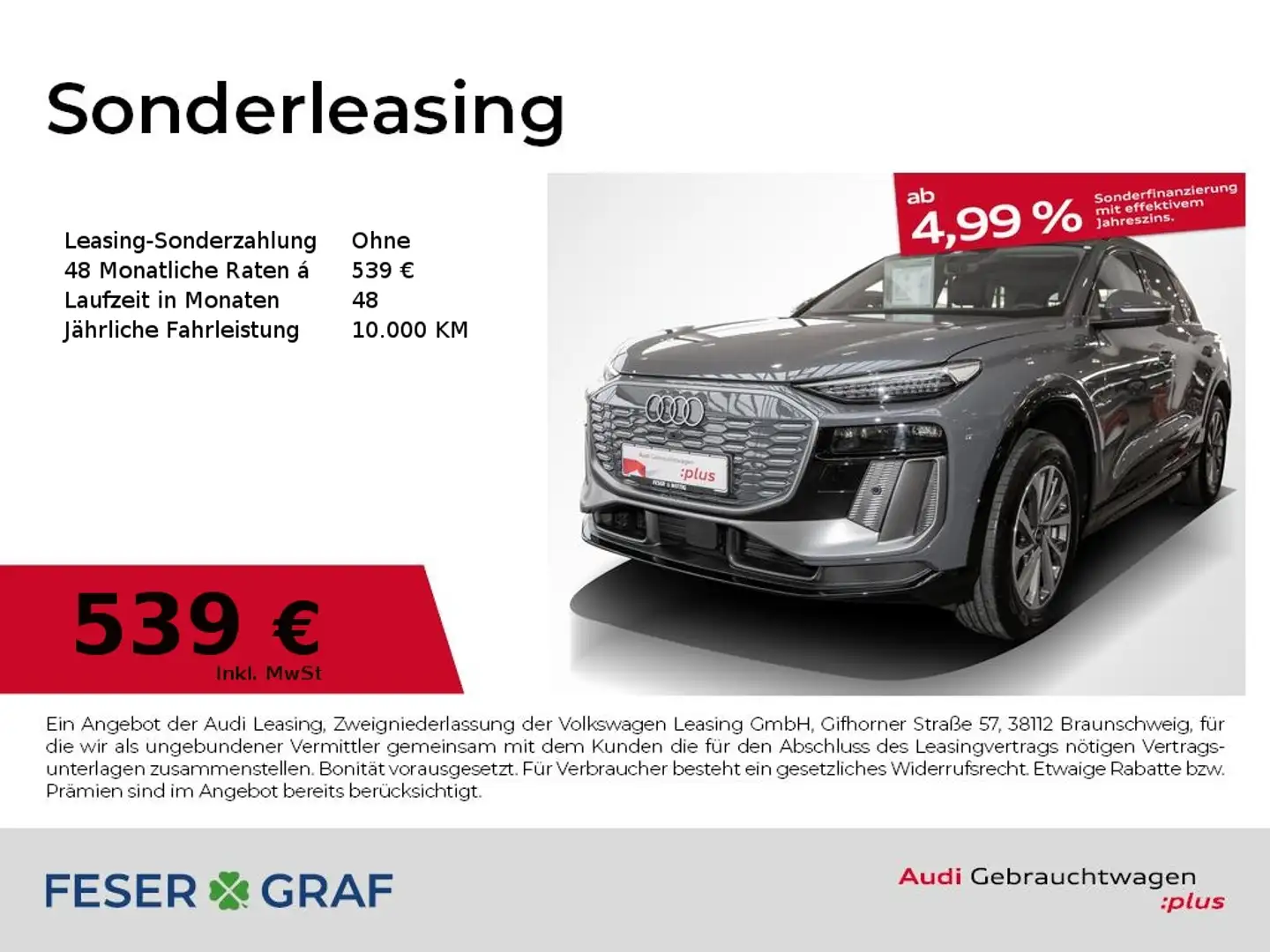 Audi Q6 e-tron e-tron S-line,LED+,Kamera,ACC,Tech Grijs - 1