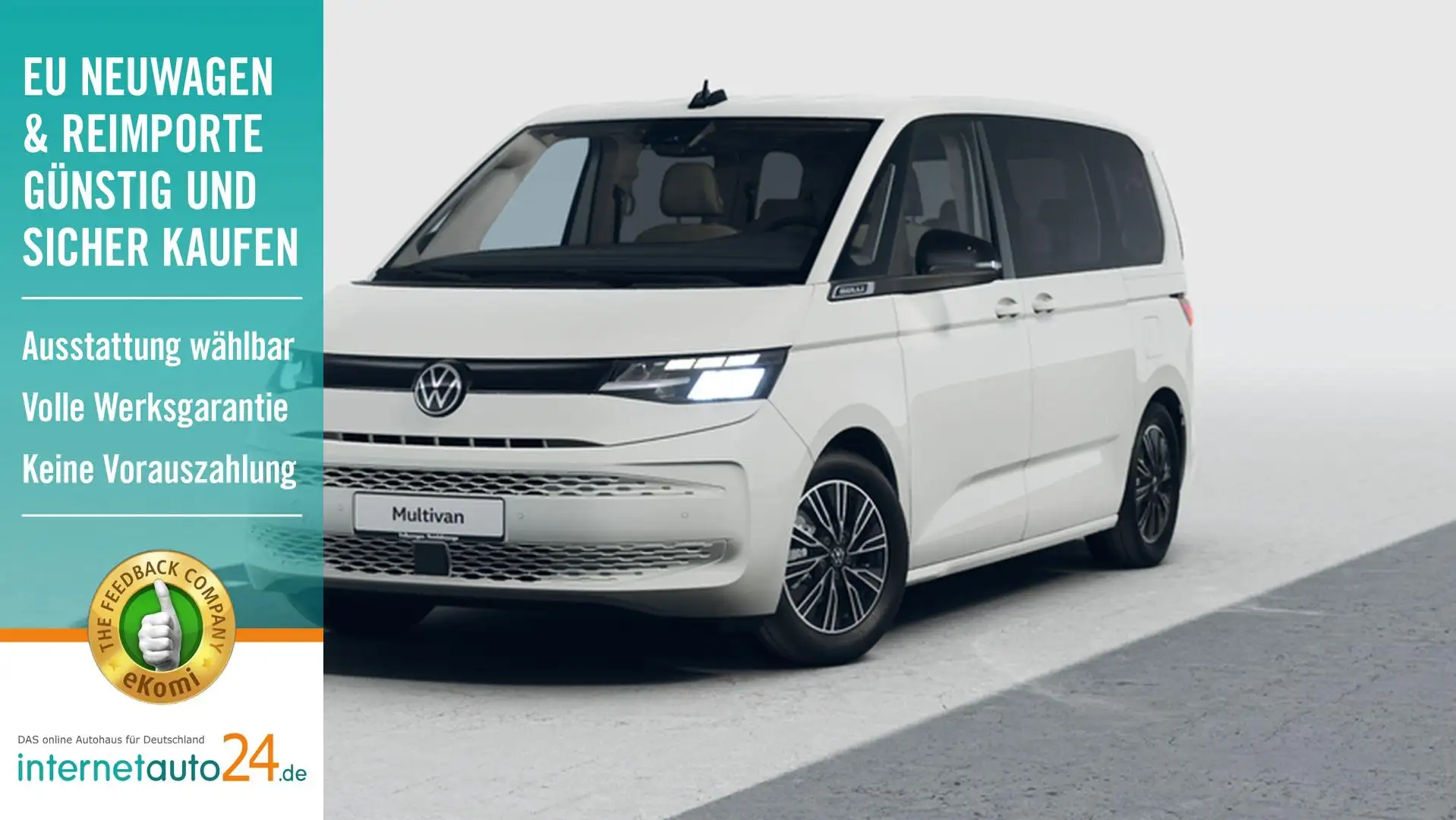 Volkswagen T7 Multivan kurzer Überhang 7-Sitzer, 3-Zonen Klimaanlage, ... Blanco - 1