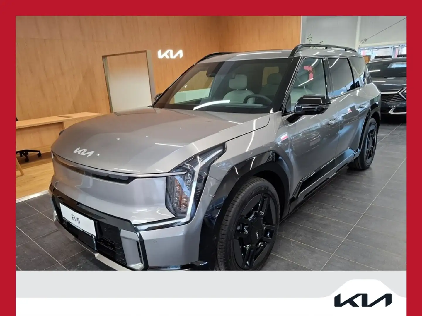 Kia EV9 AWD 99.8kWh GT-Line Aut. Panoramadach Silber - 1