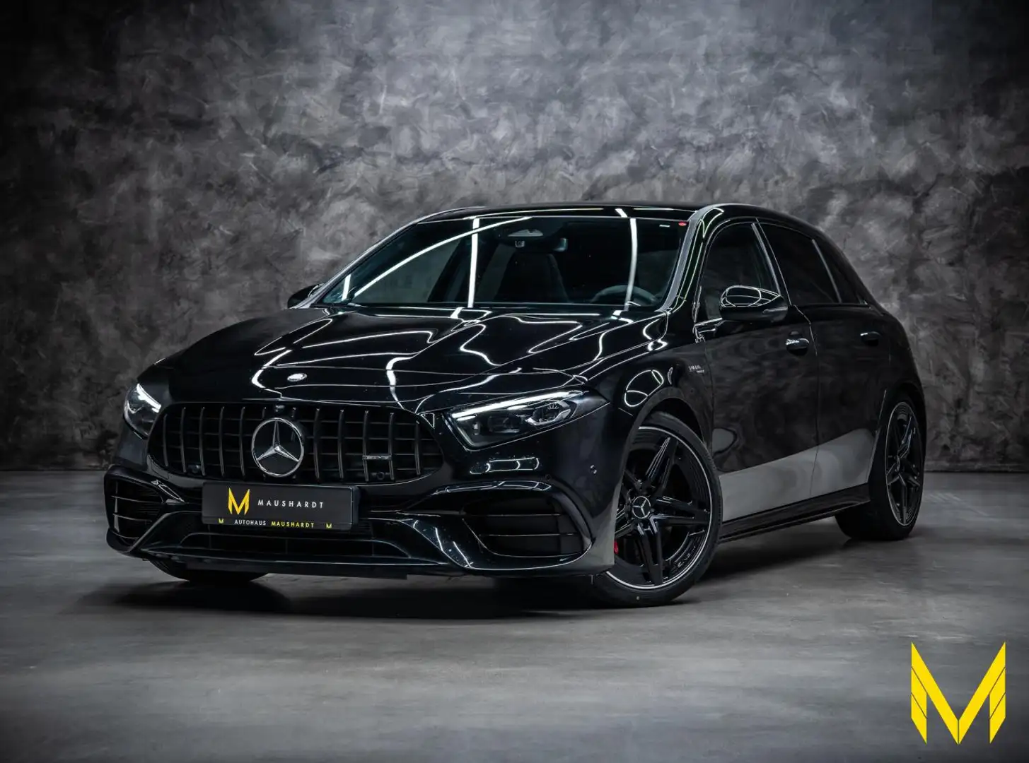 Mercedes-Benz A 45 AMG S 4M+|PREM+|NIGHTI+II|P-SITZE|RIDE|AHK| Noir - 1