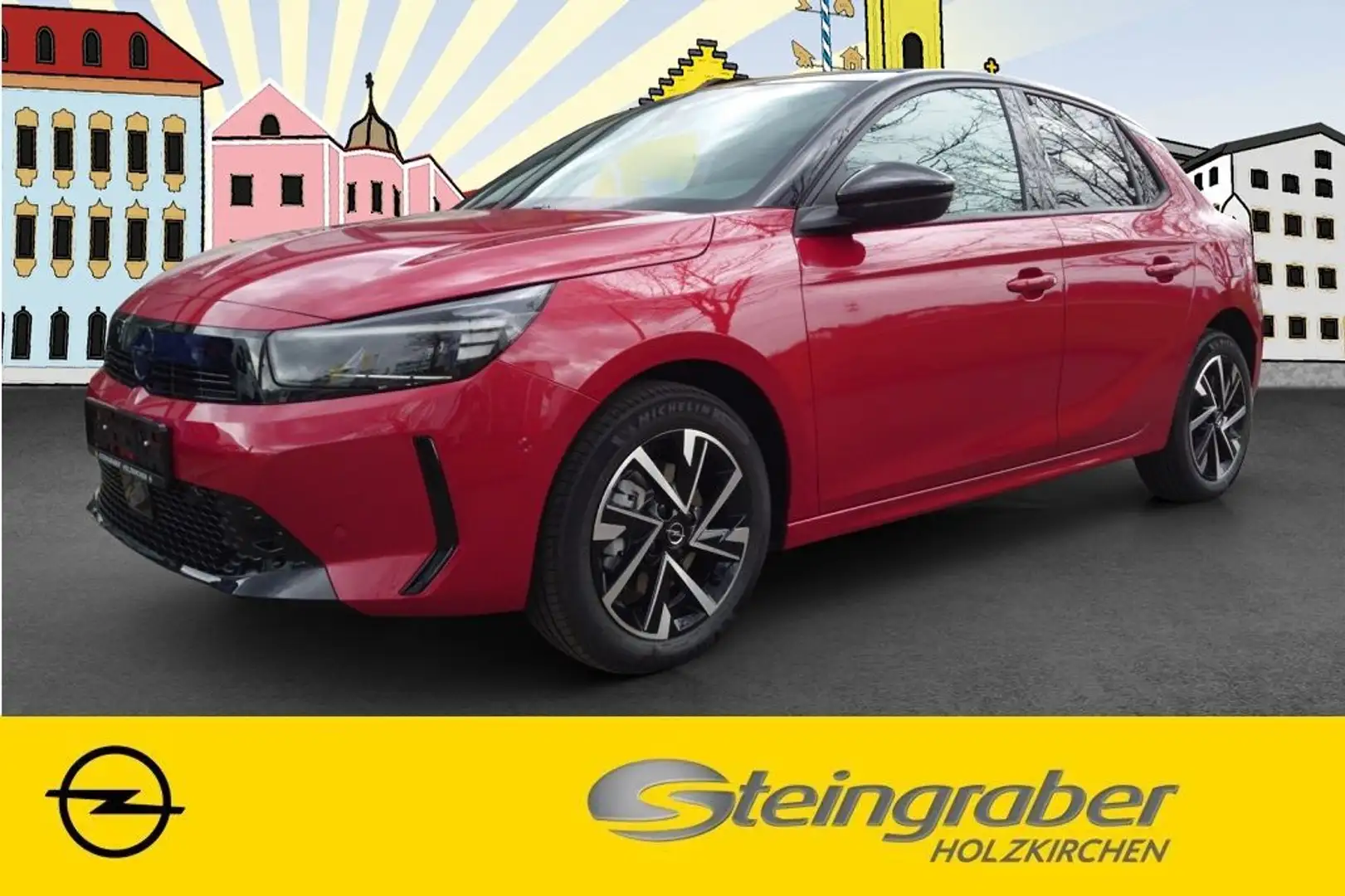 Opel Corsa 1.2 Direct Injection Turbo Hybrid 48 V GS (F) Rot - 1