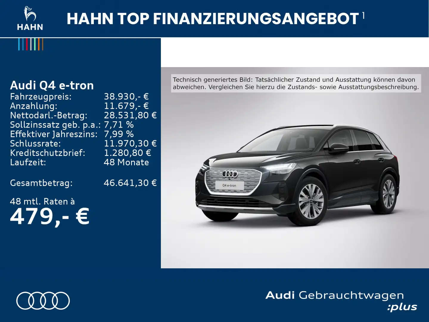 Audi Q4 e-tron 40 advanced Pano Carplay HUD CAM Matri Schwarz - 2