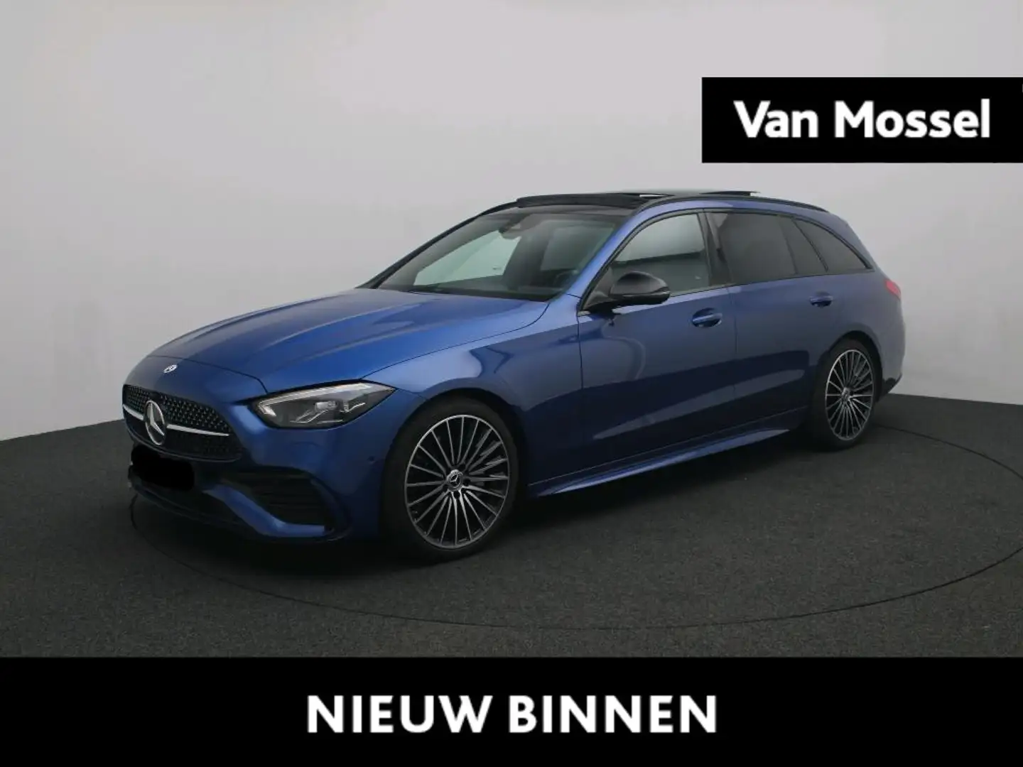 Mercedes-Benz C 180 AMG LINE Break + PANORAMISCH DAK + NIGHTPAKKET + M Bleu - 1
