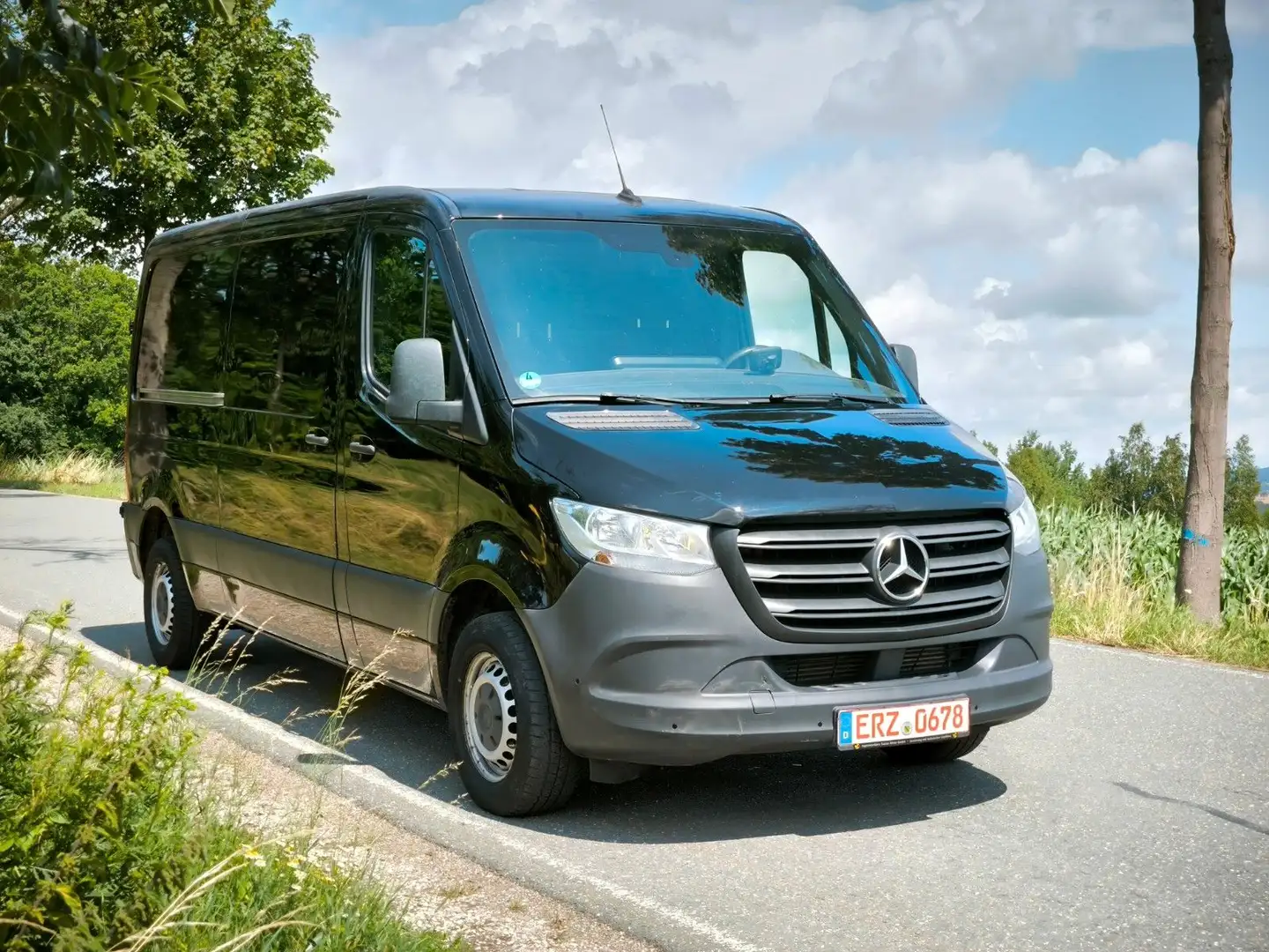 Mercedes-Benz Sprinter 314 CDI L2H1 Frontantr. Klima MBUX Negru - 1