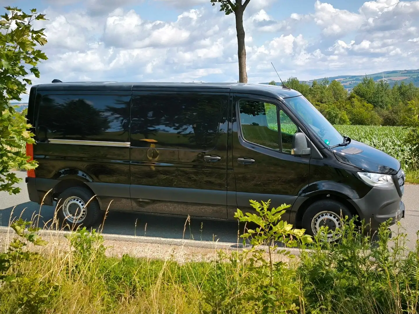 Mercedes-Benz Sprinter 314 CDI L2H1 Frontantr. Klima MBUX Negru - 2