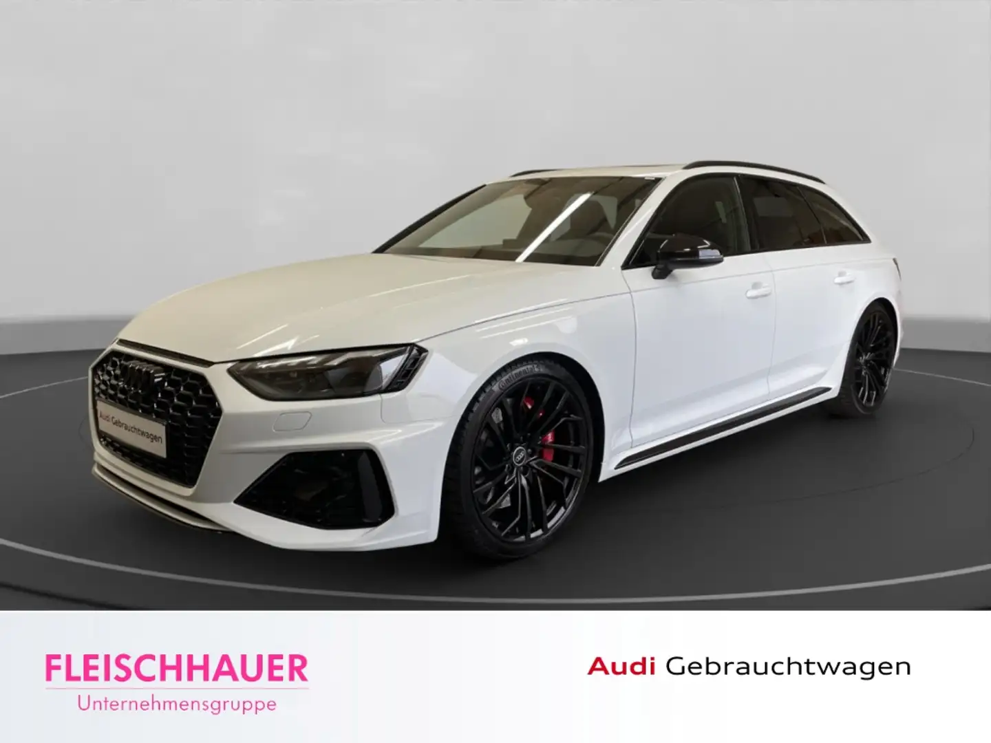 Audi RS4 Avant quattro AHK-klappbar El. Panodach Navi Leder Blanco - 1