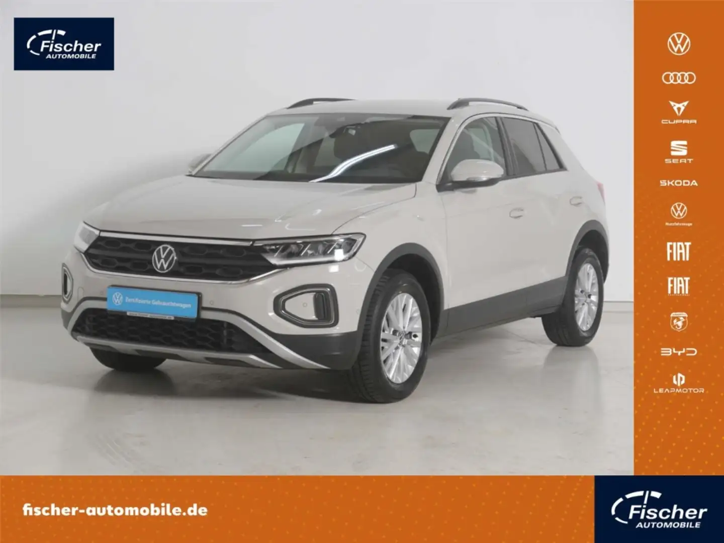 Volkswagen T-Roc 2.0 TDI Life DSG LED/NAV/RFK/PDC/DC/SH Grau - 1