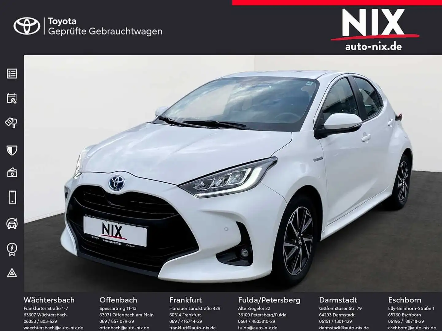 Toyota Yaris 1.5 Hybrid  Team D KAMERA BLUETOOTH Weiß - 1