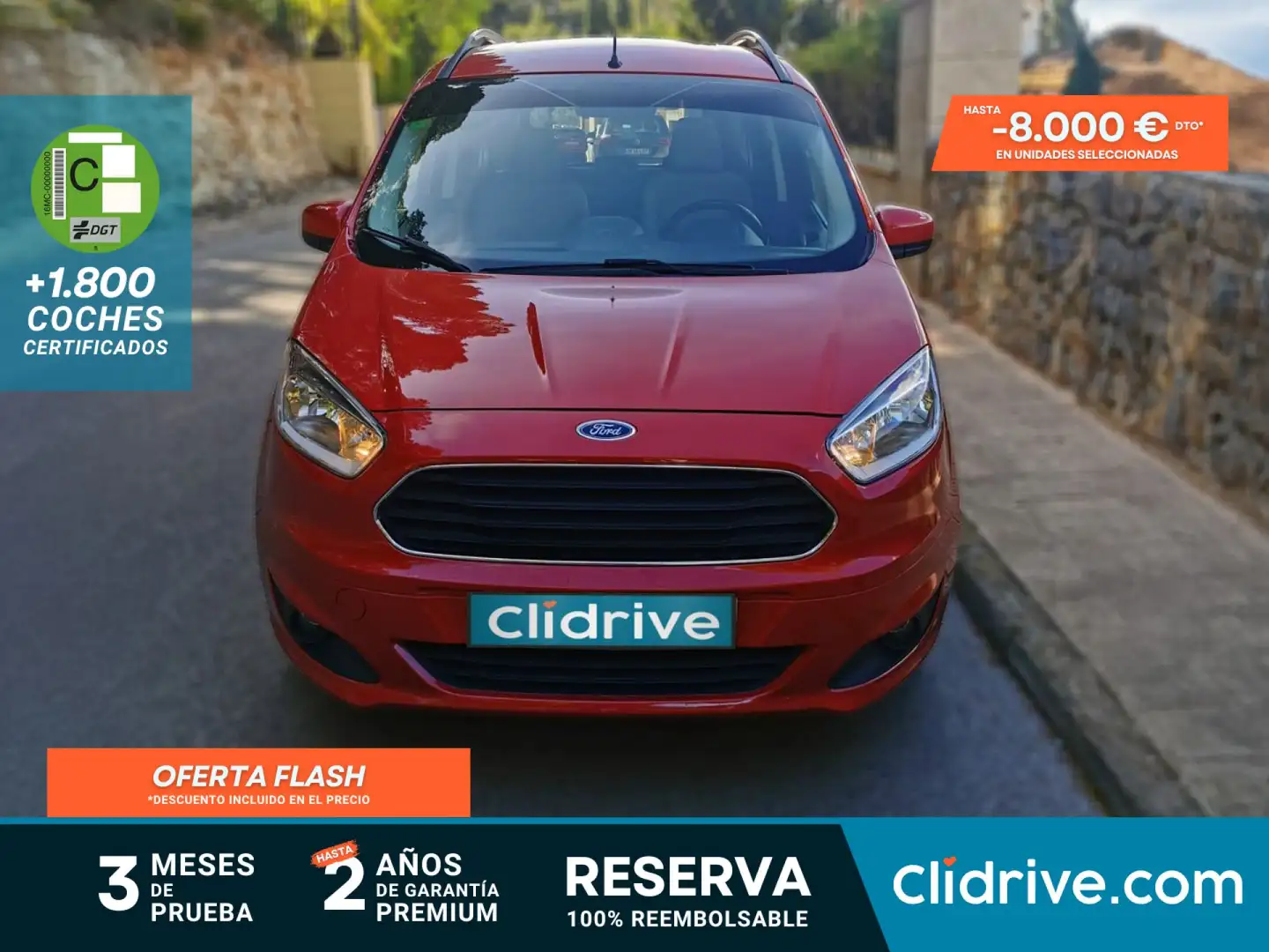 Ford Tourneo Courier 1.5TDCi Titanium 95 Rojo - 1