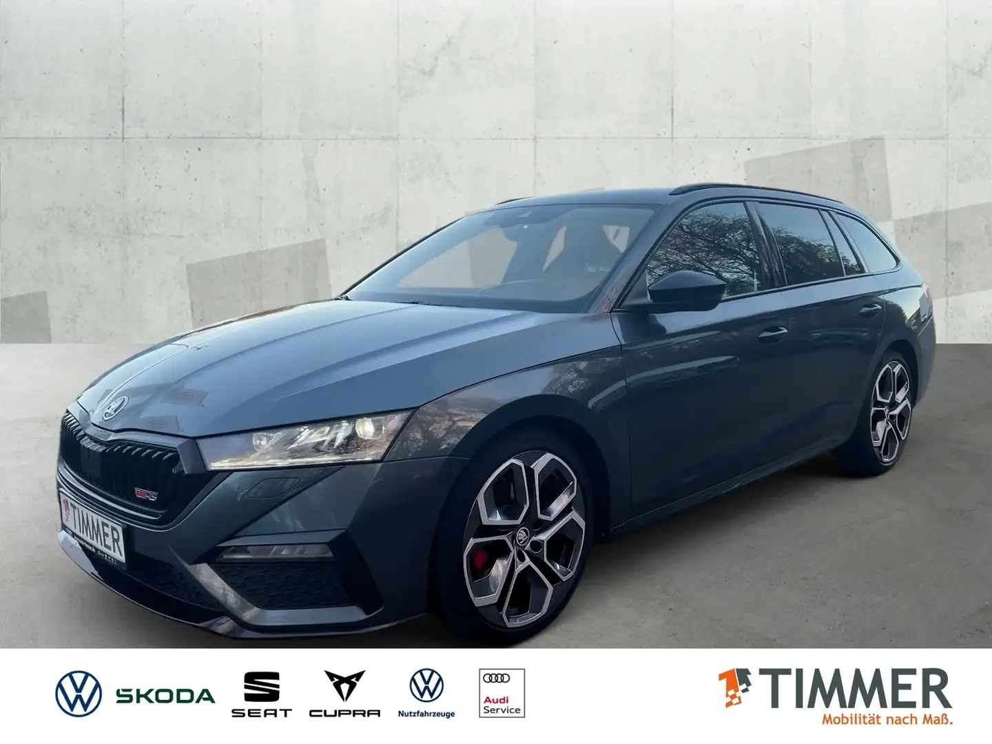 Skoda Octavia Combi 2.0 TDI DSG RS PLUS +AHK +HuD +MATRIX +ACC Gris - 1