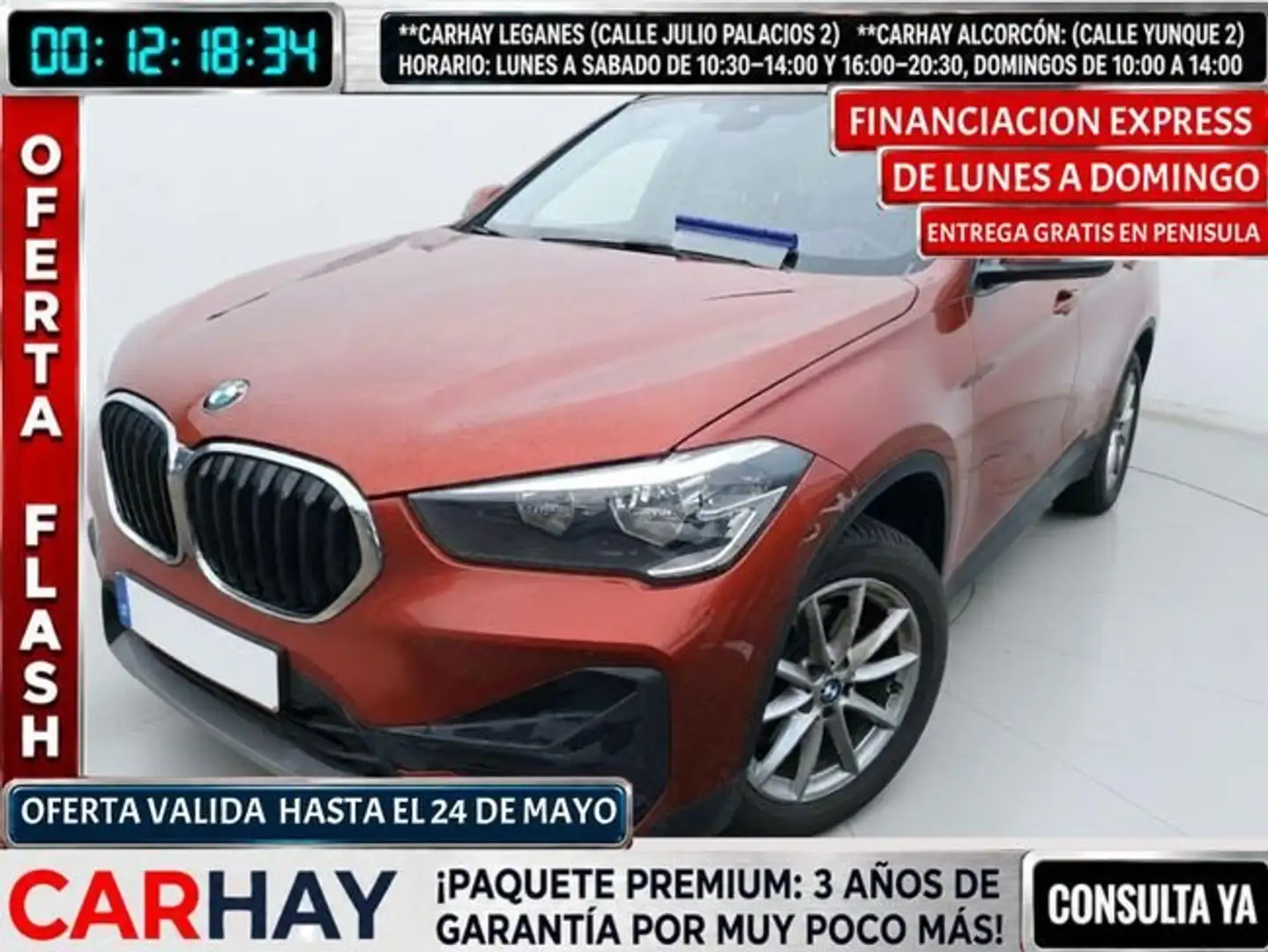 BMW X1 2.0 d sDrive18 AdBlue Naranja - 1