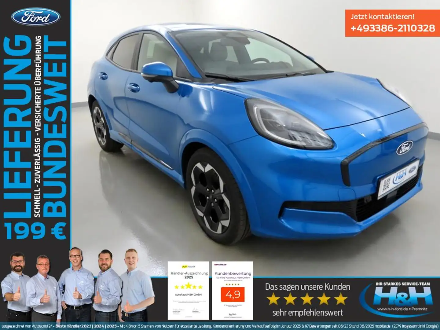 Ford Puma Gen-E Premium AHK+Assisz-Paket Blau - 1
