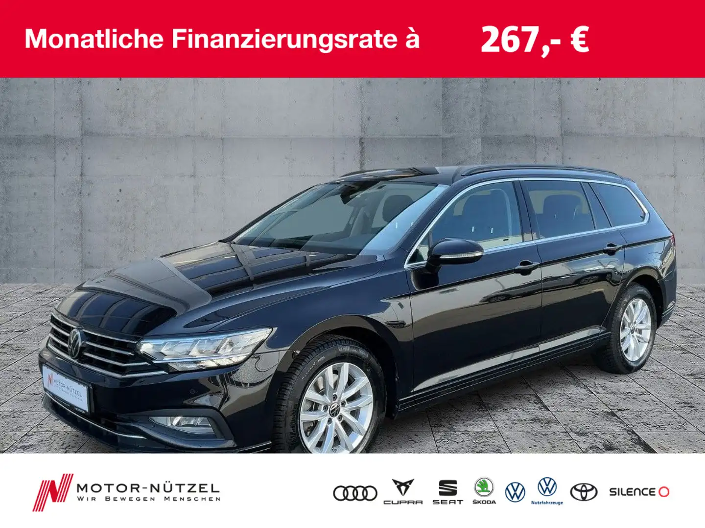 Volkswagen Passat Variant 1.5 TSI DSG BUSINESS LED+NAVI+AHK Negro - 1