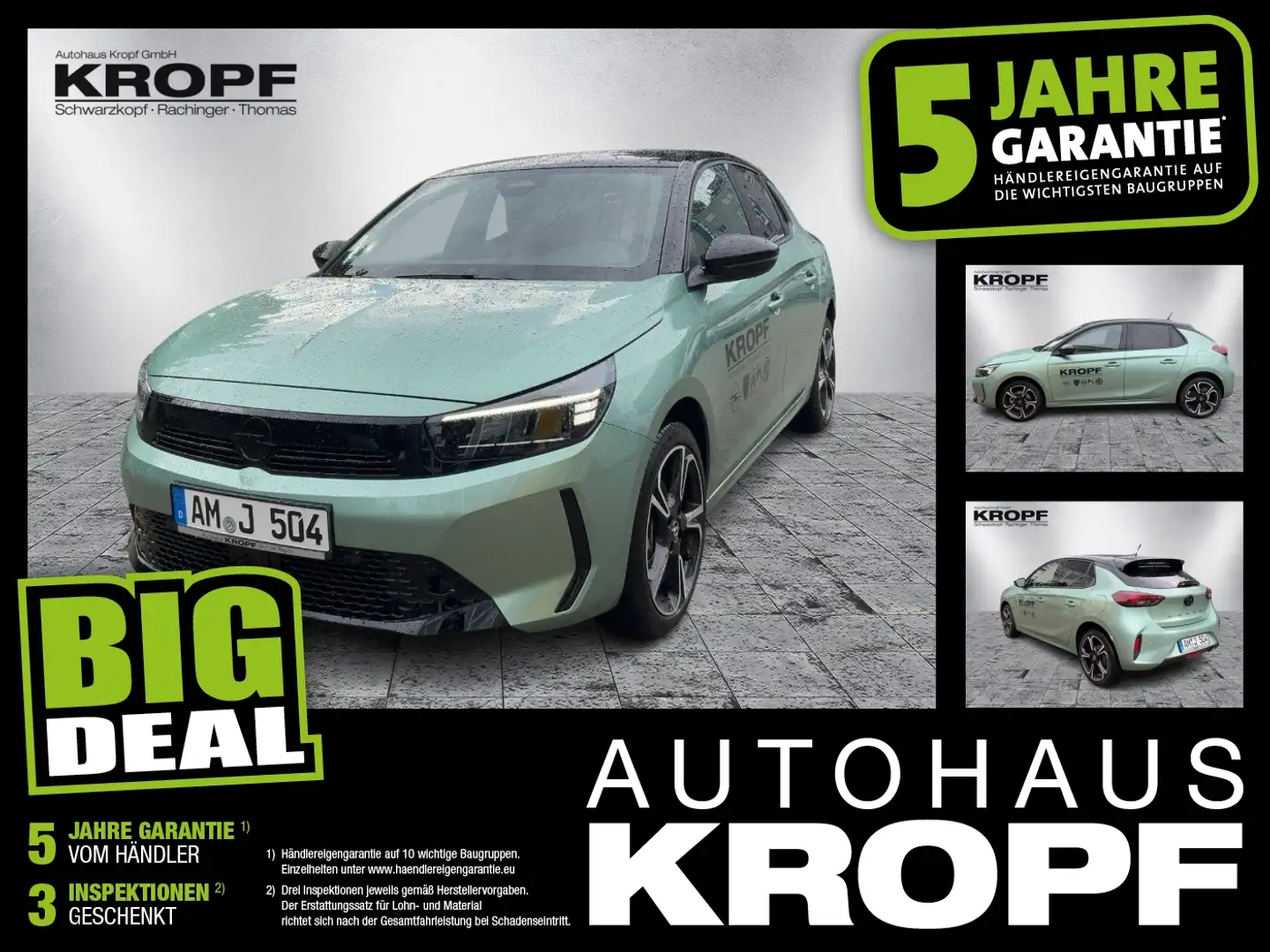 Opel Corsa F 1.2 Turbo YES FIN ab 2,99% LED+SHZ+PDC Vert - 1