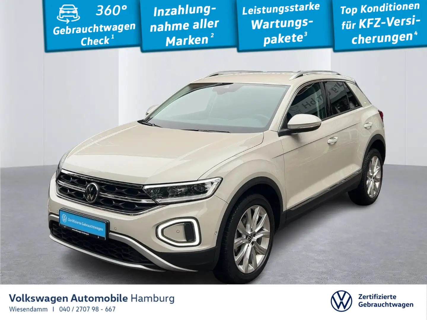 Volkswagen T-Roc 1.5 TSI Style DSG LED Kamera Sitzhzg Grau - 1