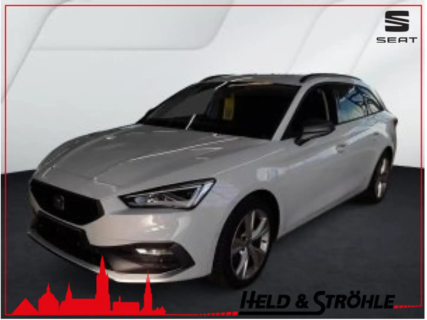 SEAT Leon Sportstourer FR 2.0 TDI DSG BUSINESS NAV Weiß - 1