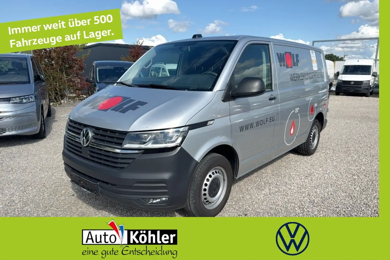 Volkswagen T6.1 Transporter TDi DSG AHK+LED+Navi+PDC Schwarz - 1