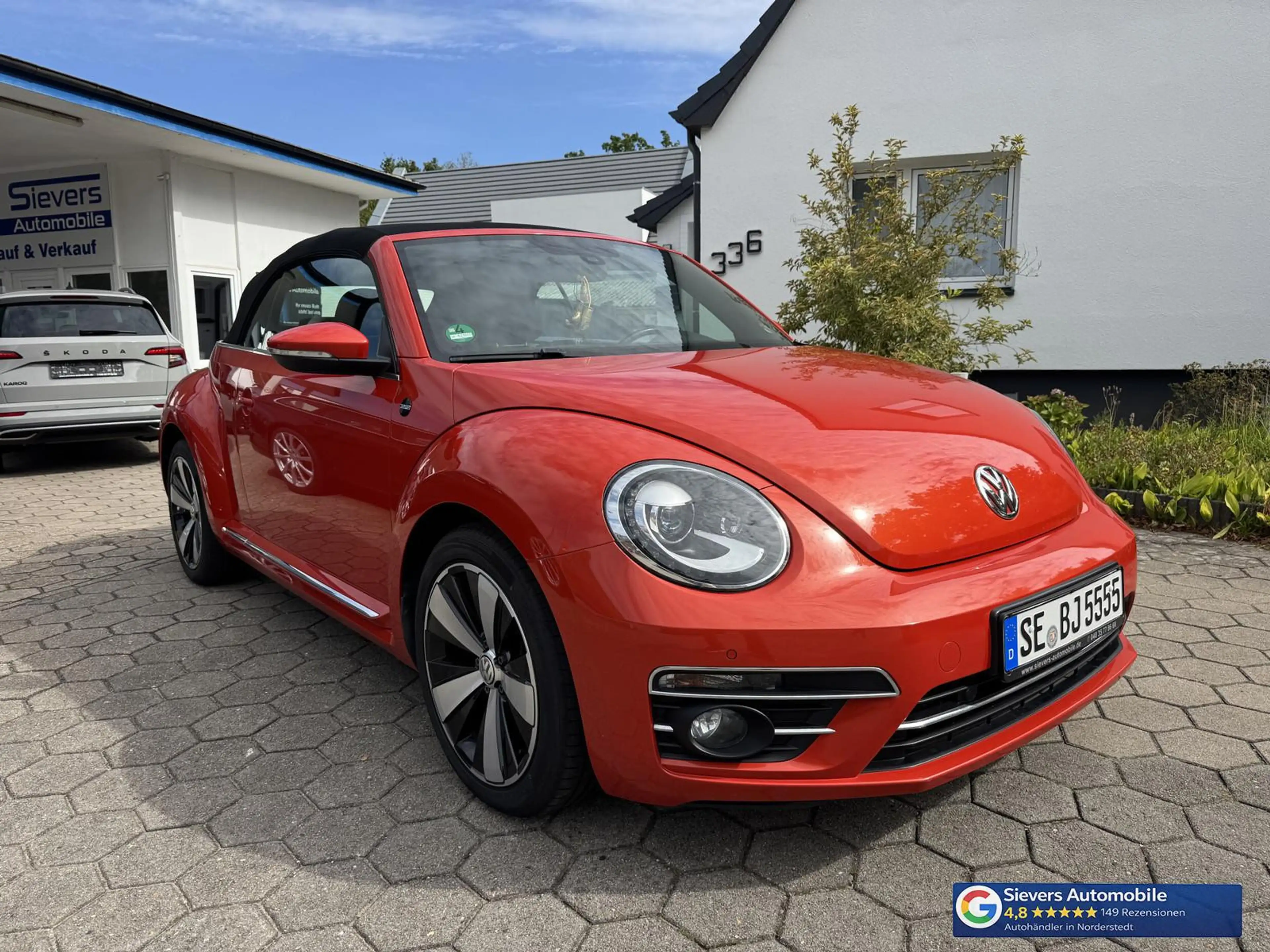 Volkswagen Beetle Cabriolet Design DSG Leder Xenon Navi Apple CarPla — photo 2