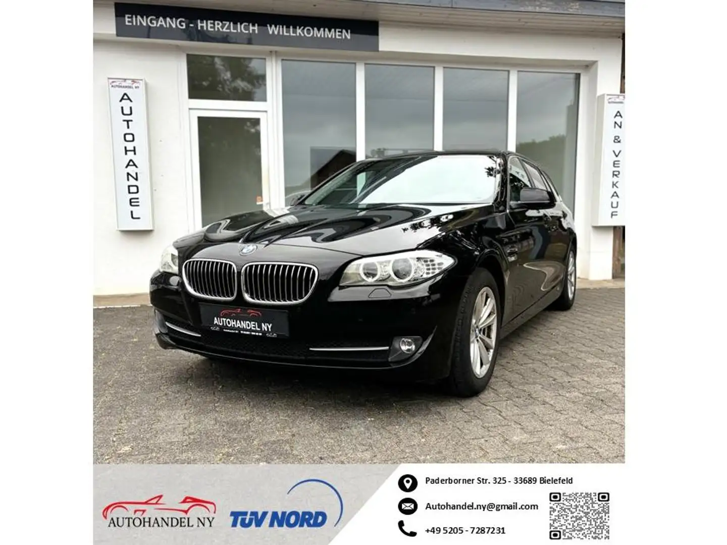 BMW 525 BMW 525 d xDrive, 2. Hand, Autom, AHK, Pano, Xenon Noir - 1