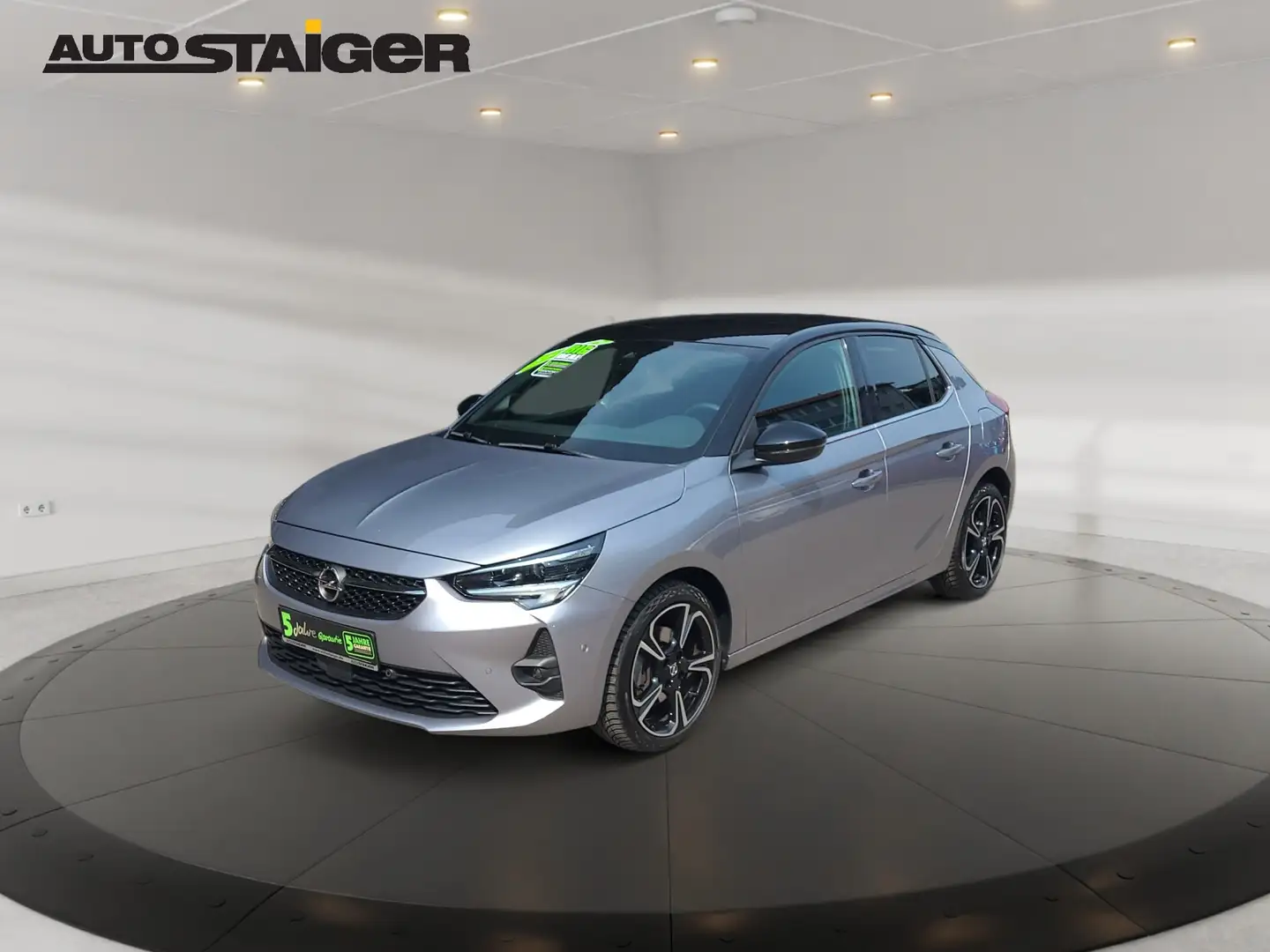 Opel Corsa F 1.2 Turbo Automatik*Allwetter*Navi*Parksn Grau - 2