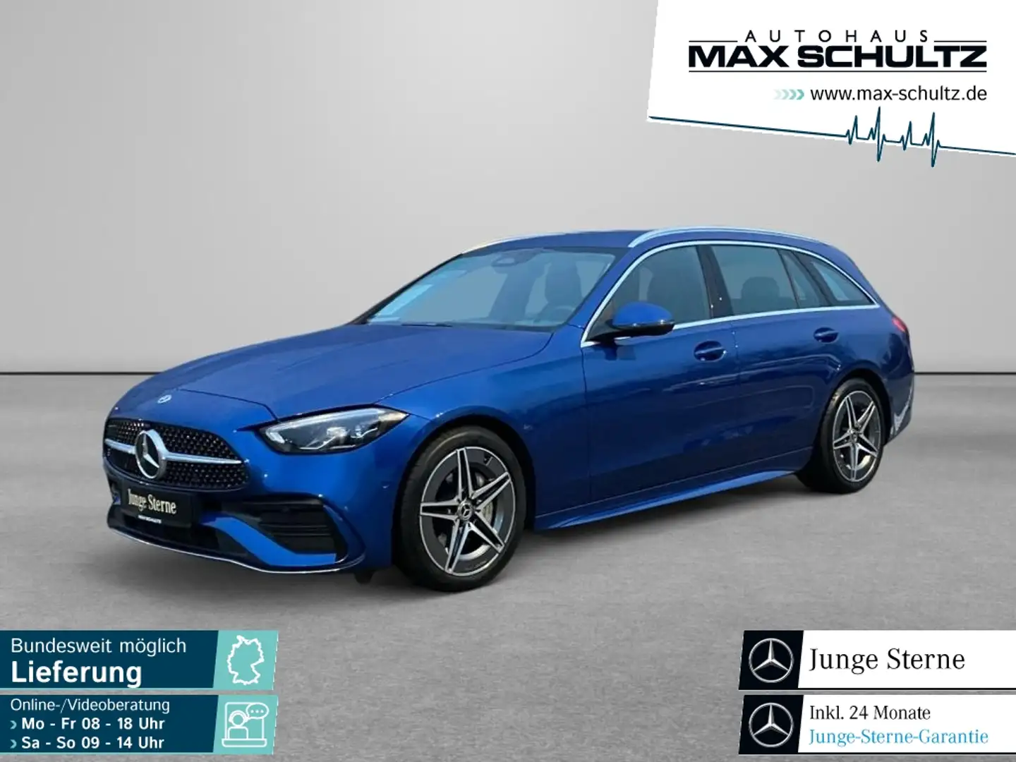 Mercedes-Benz C 300 d T AMG*AHZV*DISTR*KAMERA*LED*DAB*SPUR* Blau - 1
