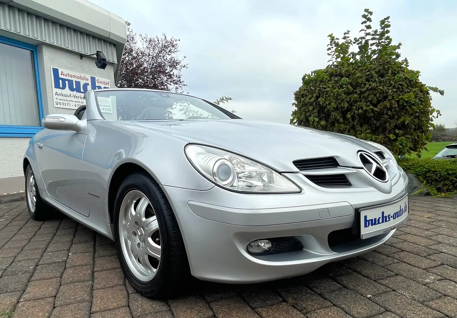 Mercedes-Benz SLK 200 Roadster Kompressor Leder 2. Hand Gris - 2