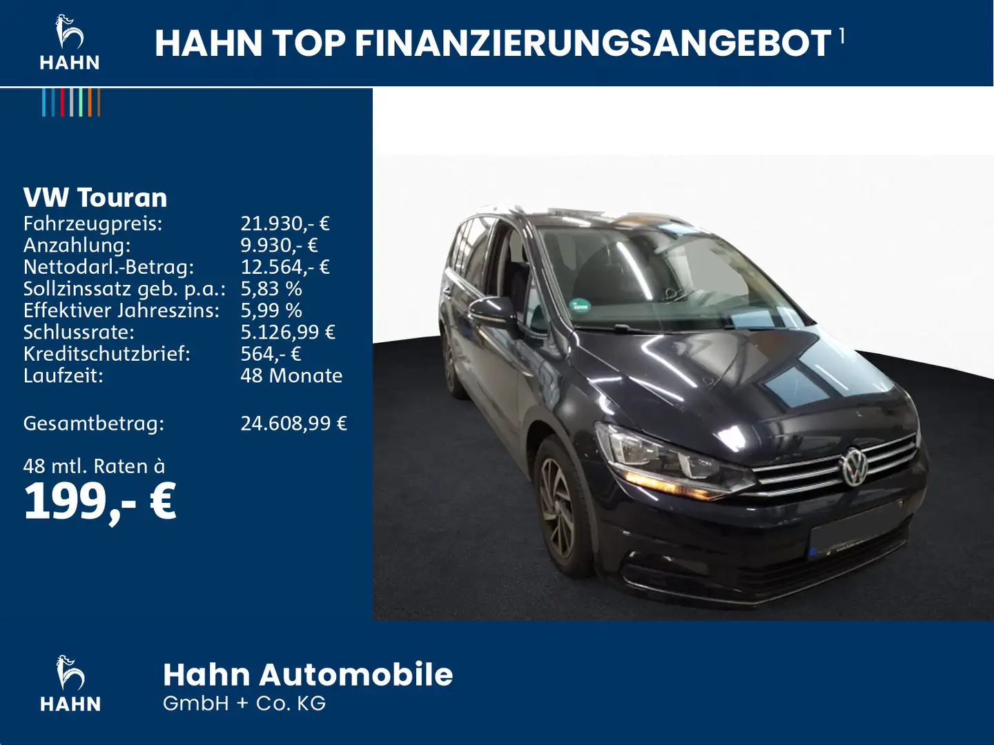 Volkswagen Touran 1.5TSI Join Climatr Navi Sitzh. PDC el FH Schwarz - 2