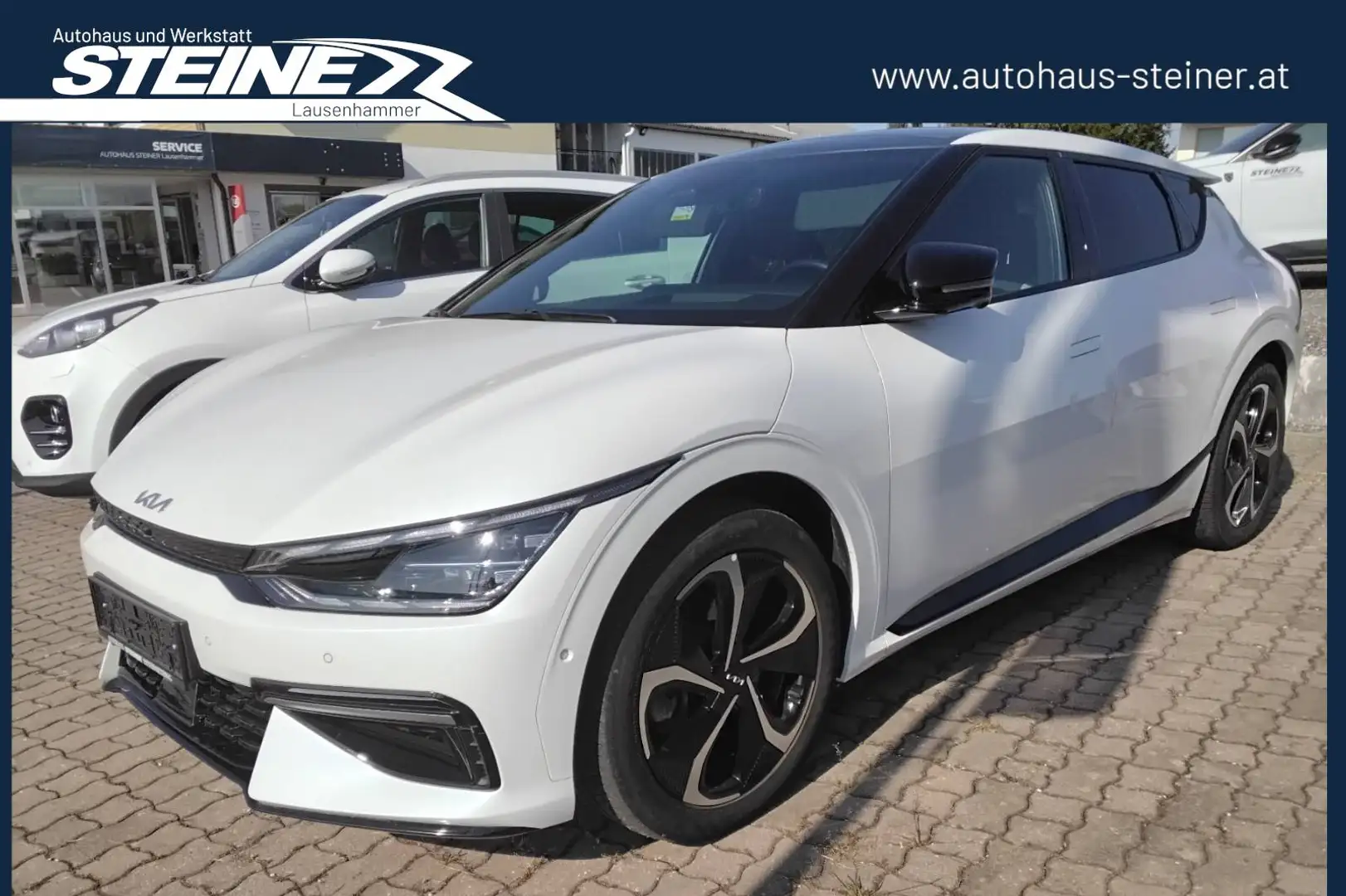 Kia EV6 GT-Line Premium 4WD; Anhängerkupplung, Focal Soundsystem. HERSTELLERGARANTIE Weiß - 1